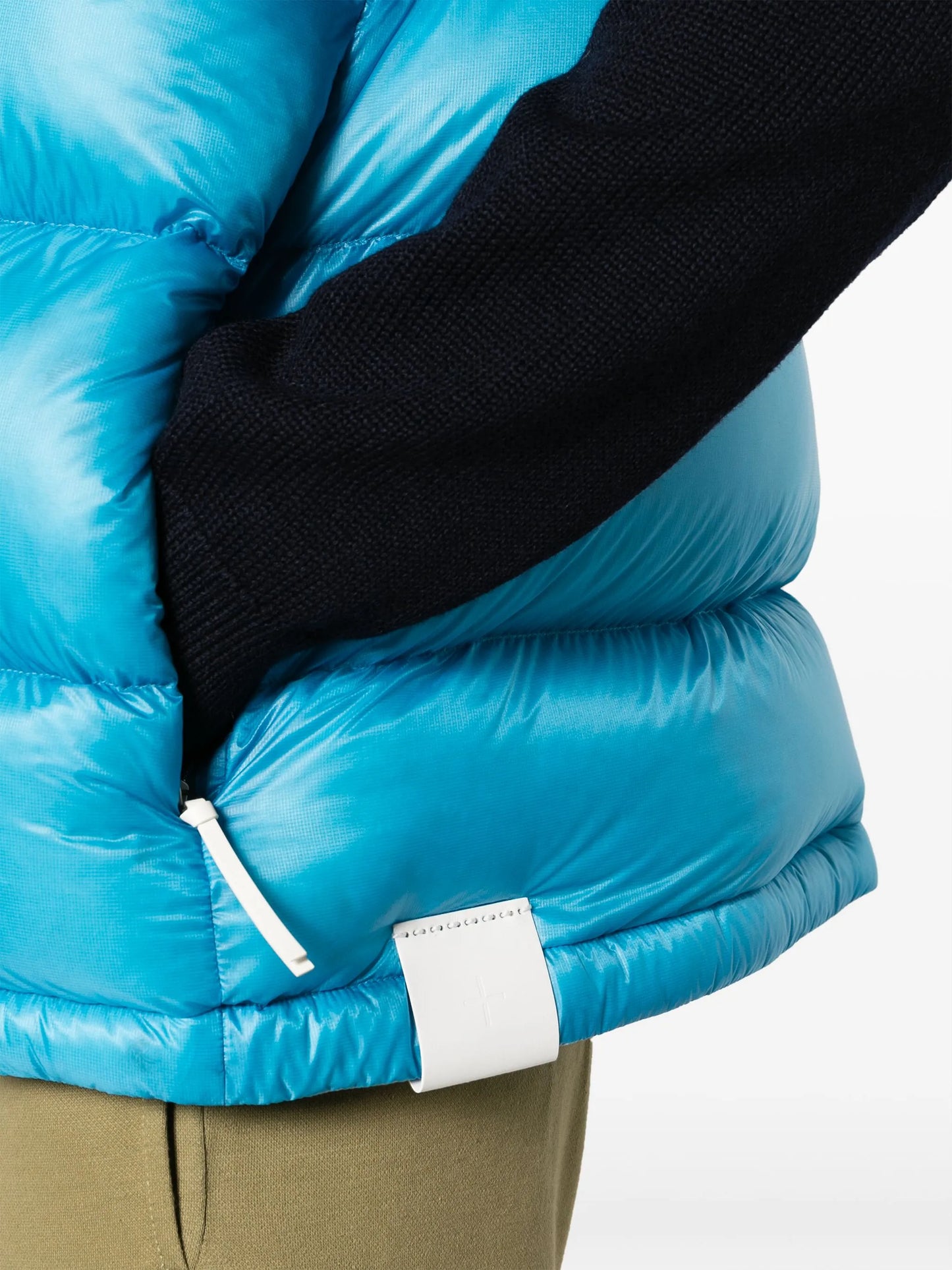 + logo-patch ripstop down gilet