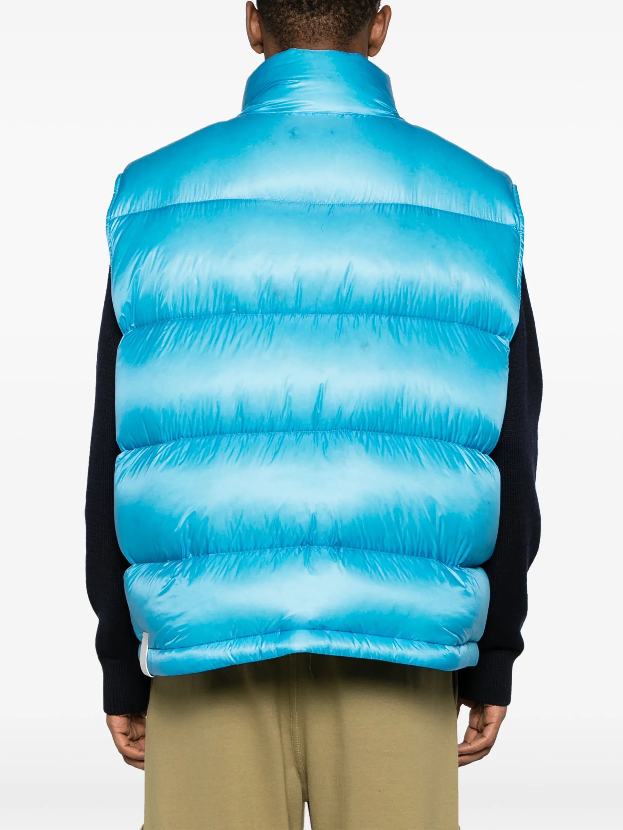 + logo-patch ripstop down gilet