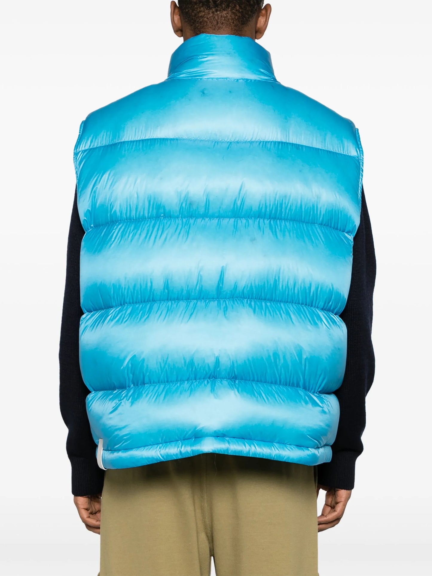 + logo-patch ripstop down gilet