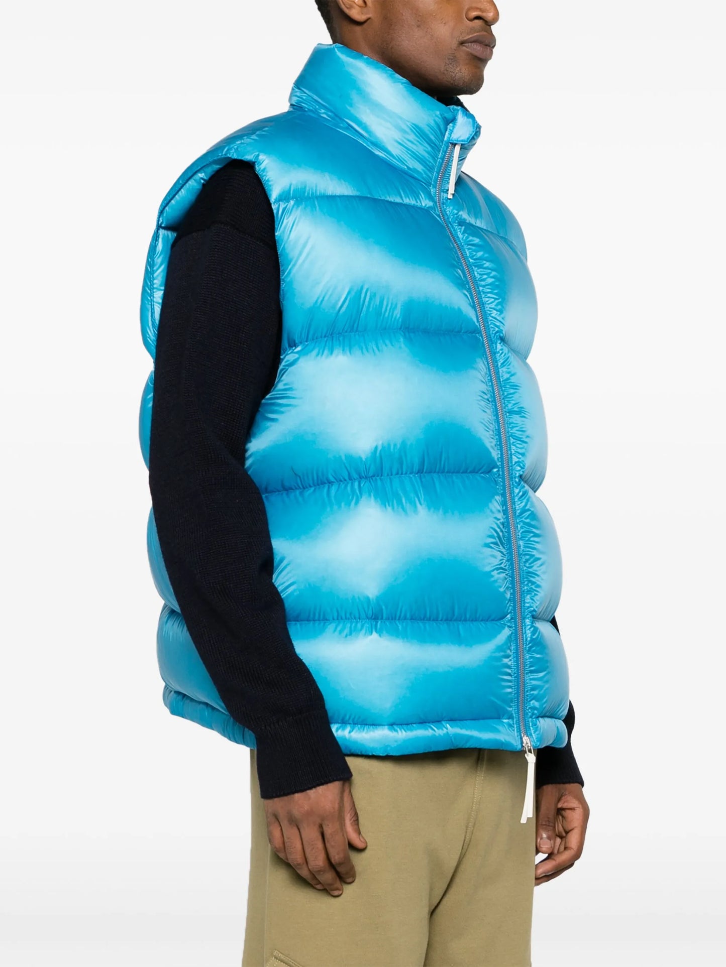 + logo-patch ripstop down gilet