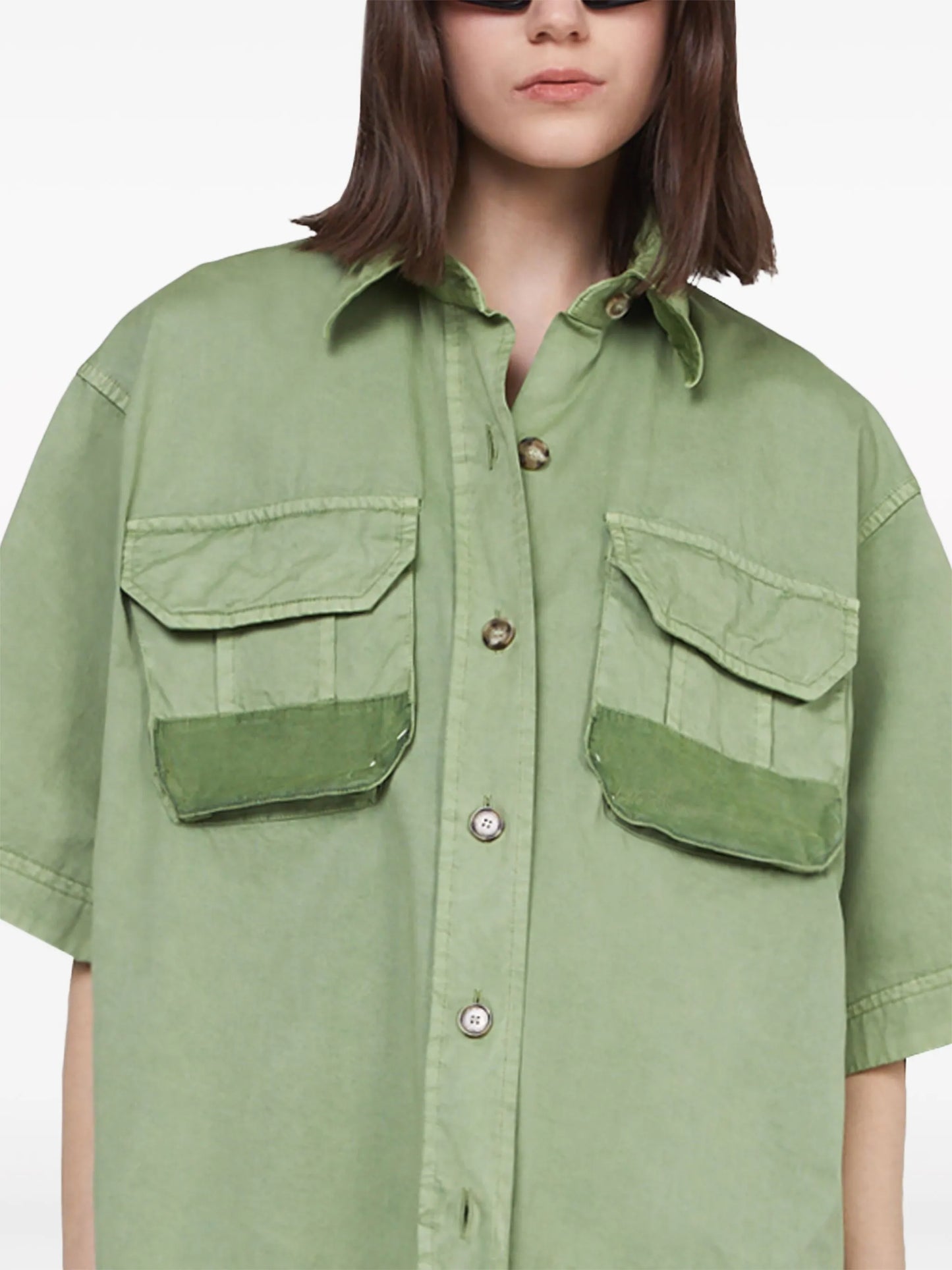 short-sleeve cotton shirt