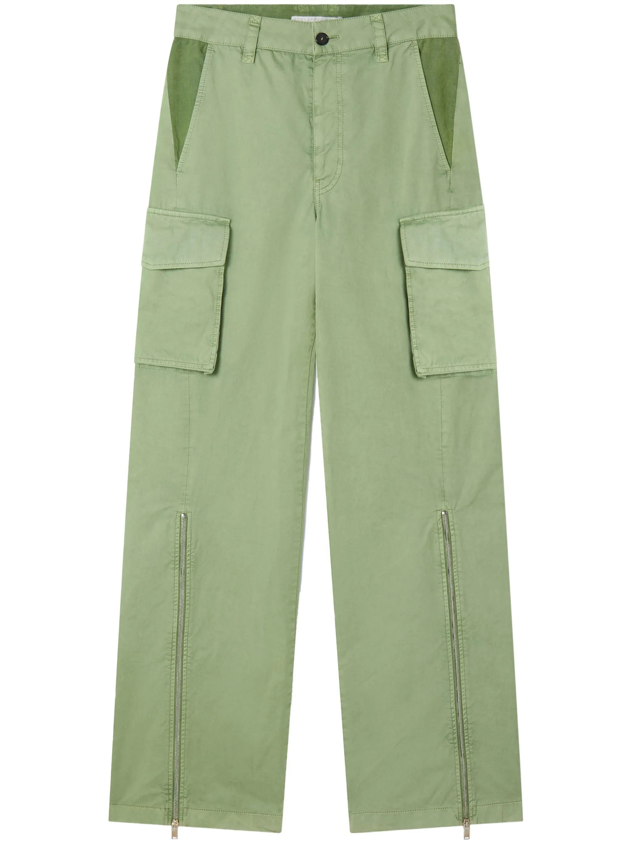 straight-leg cotton cargo pants