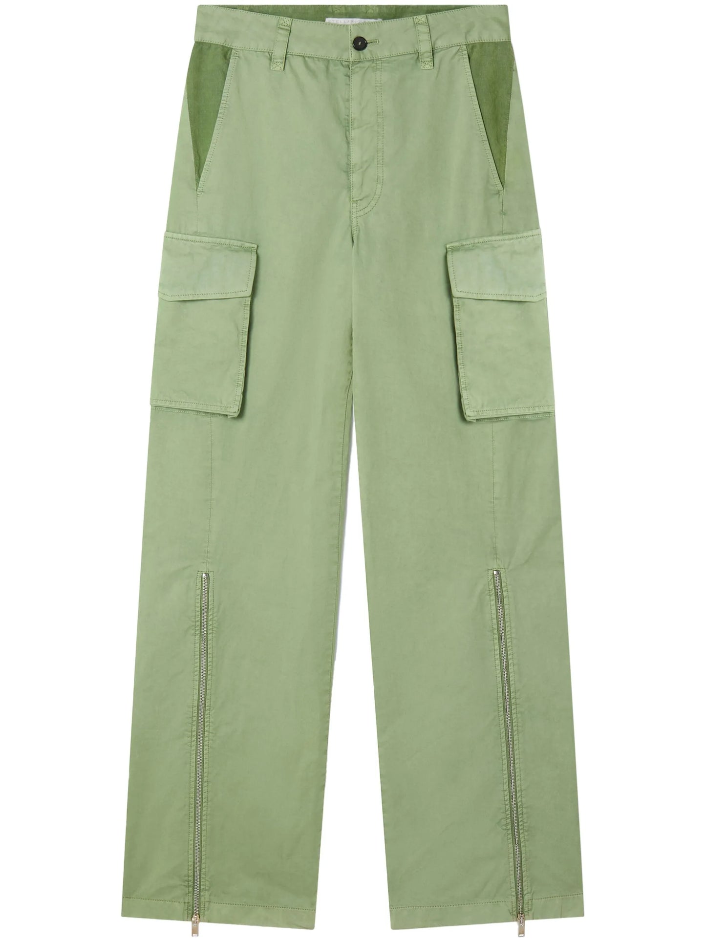 straight-leg cotton cargo pants