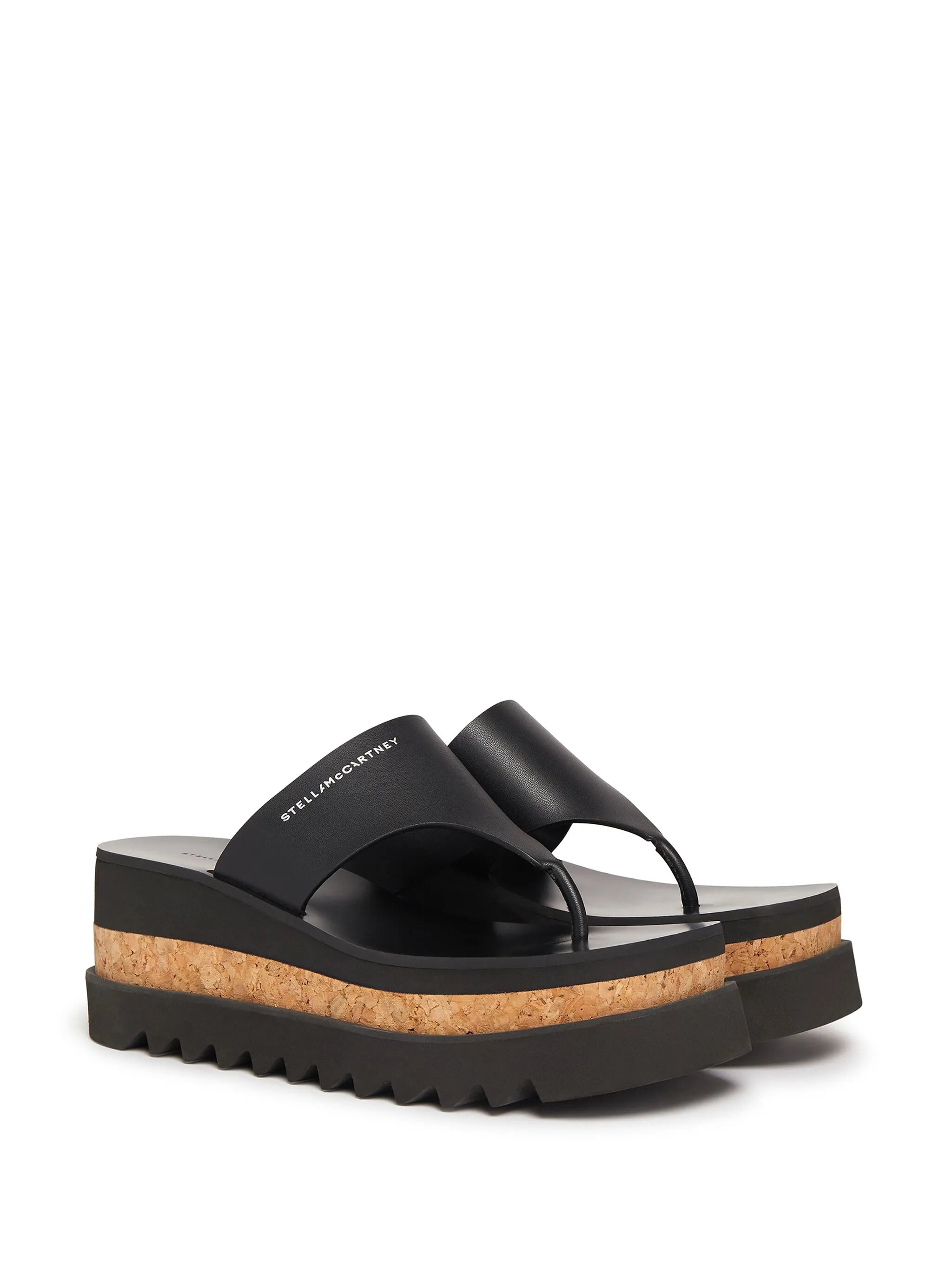Sneak-Elyse logo-print platform sandals