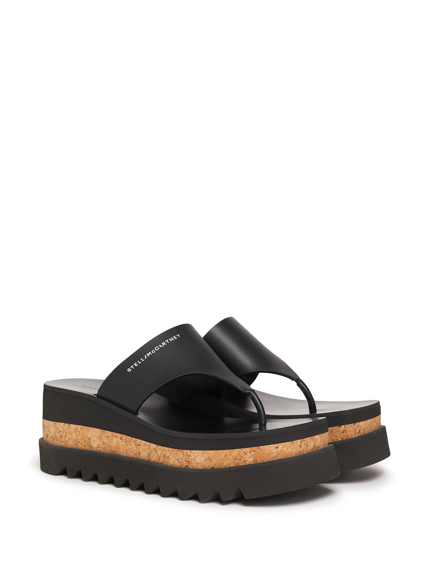 Sneak-Elyse logo-print platform sandals