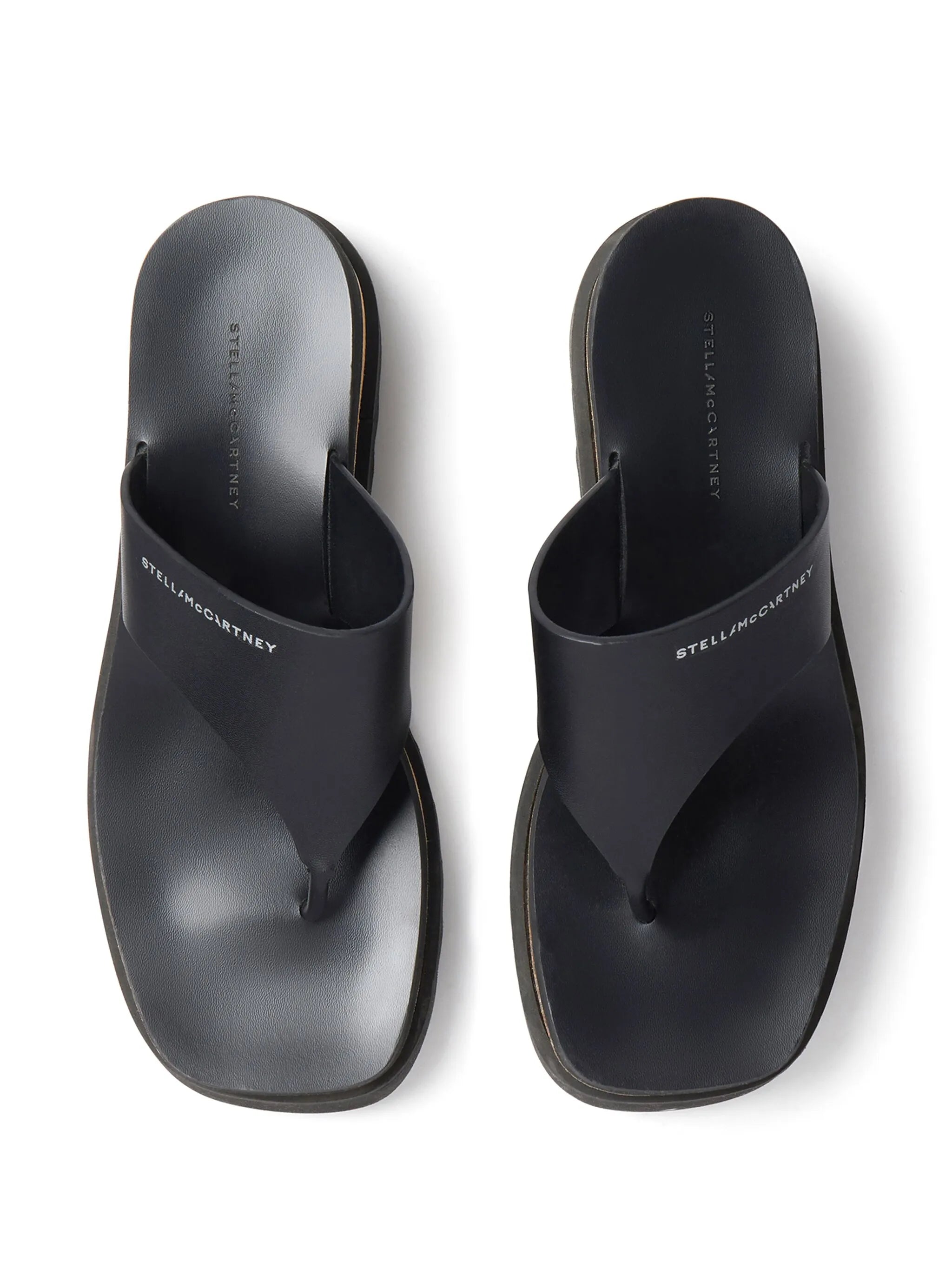 Sneak-Elyse logo-print platform sandals