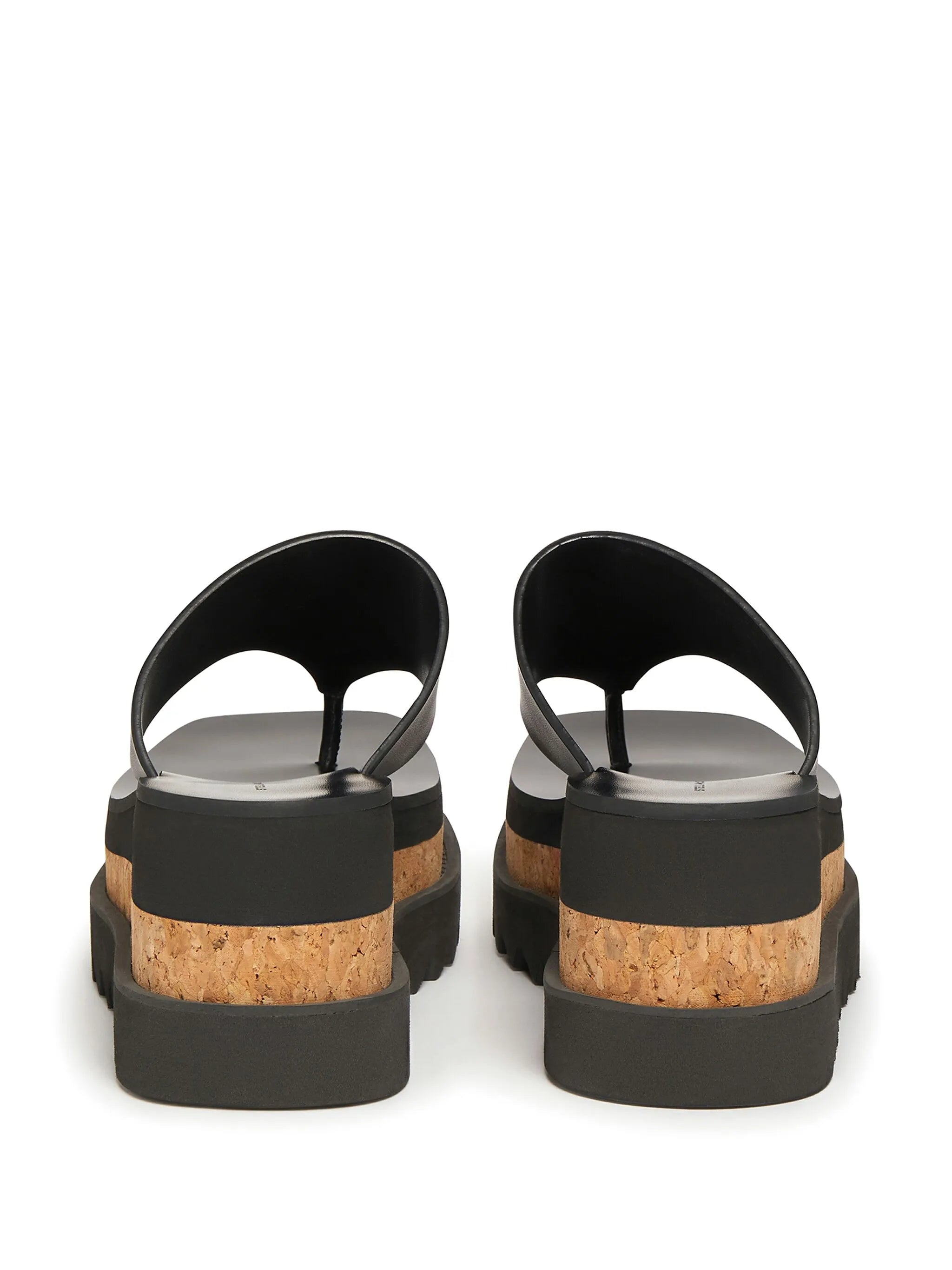 Sneak-Elyse logo-print platform sandals