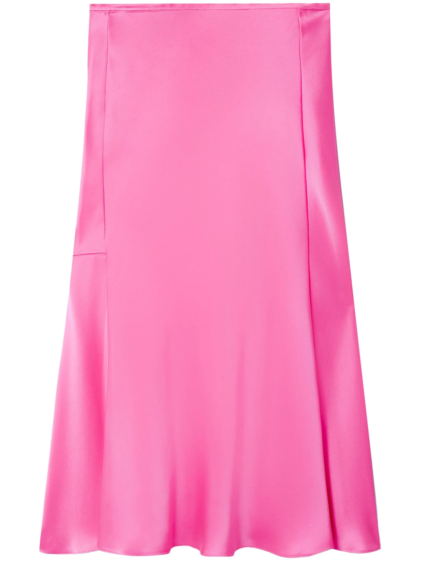 double-satin bias midi skirt