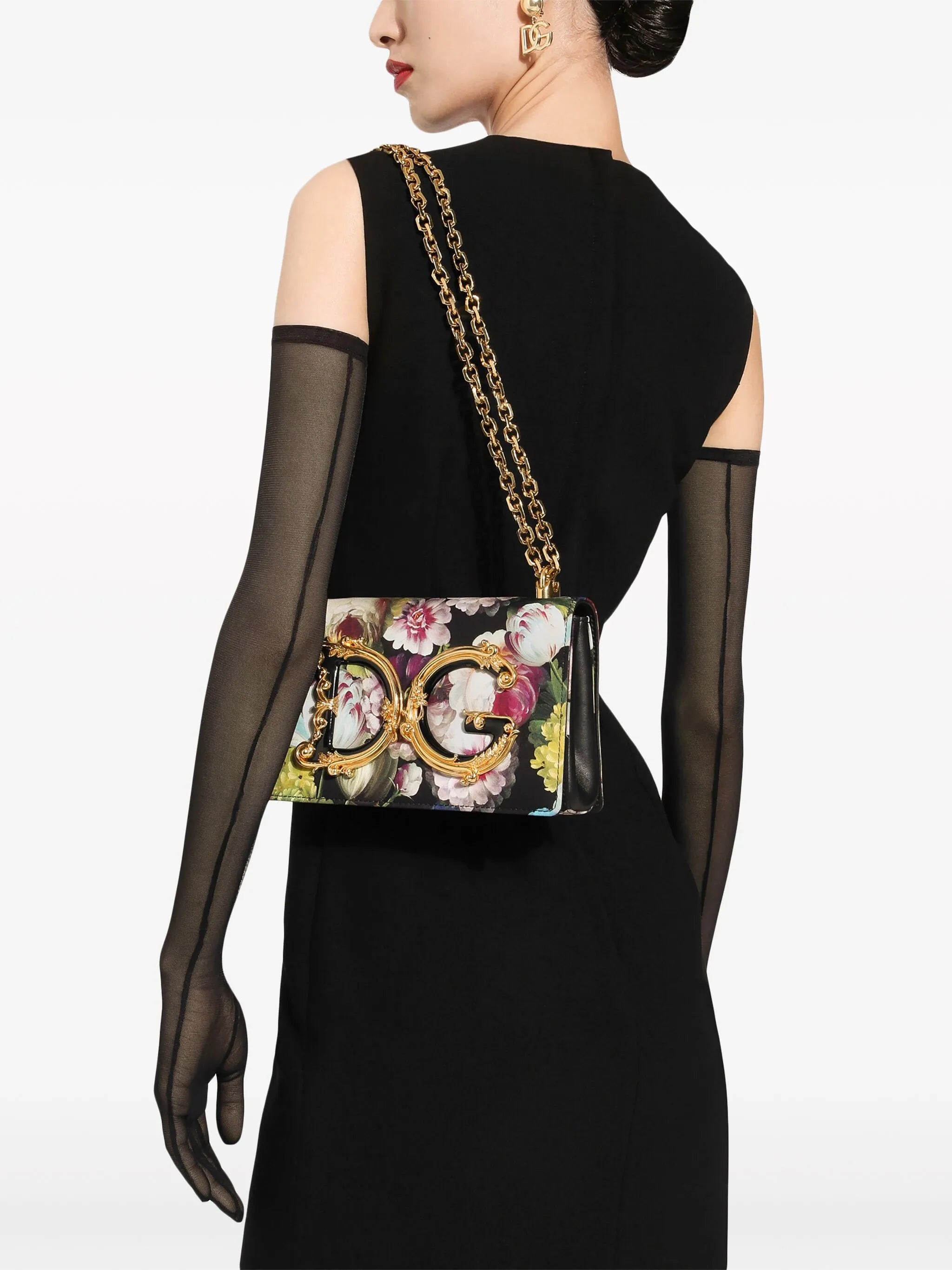 DG Girls floral-print shoulder bag