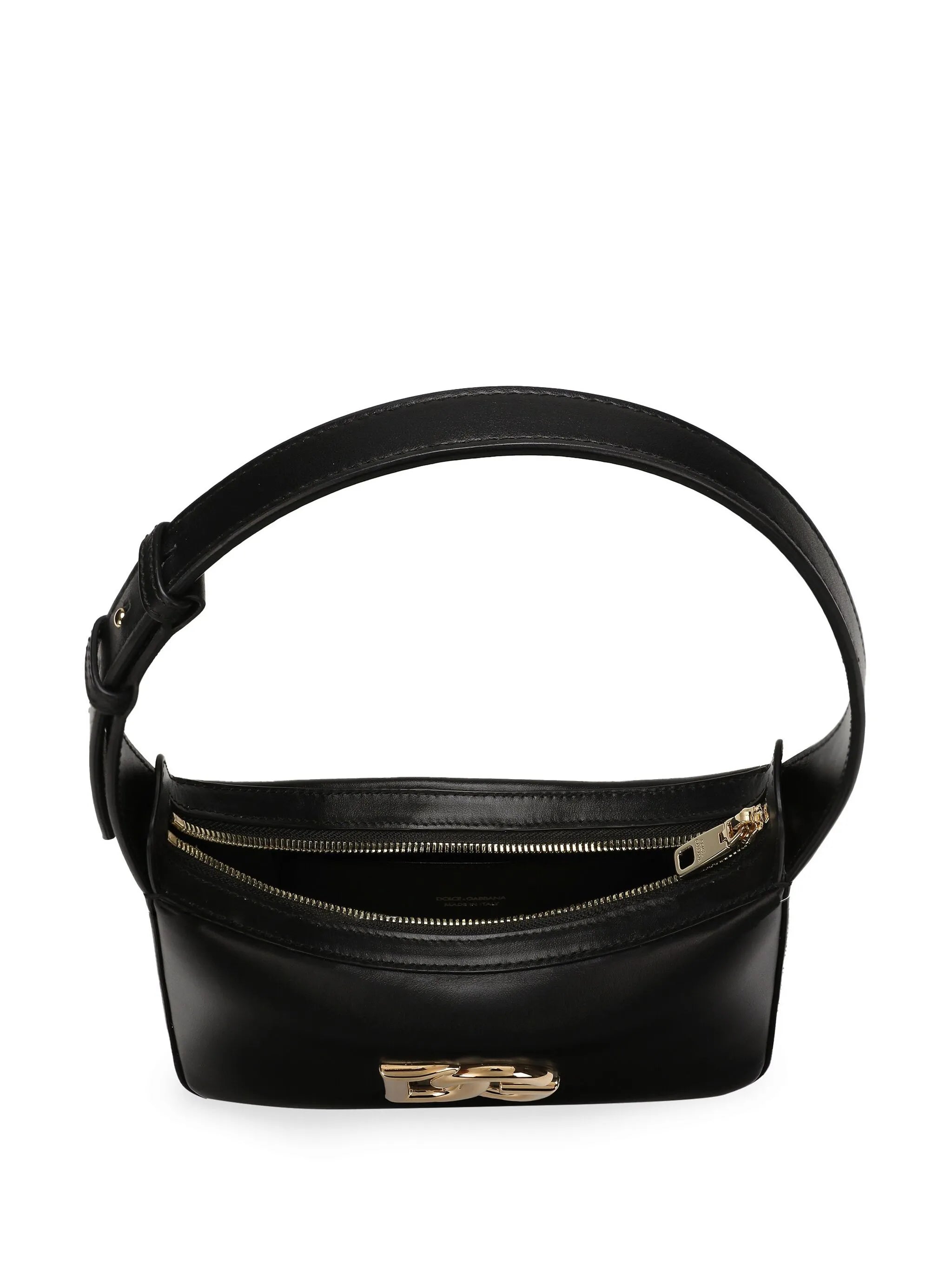 logo-plaque leather tote bag