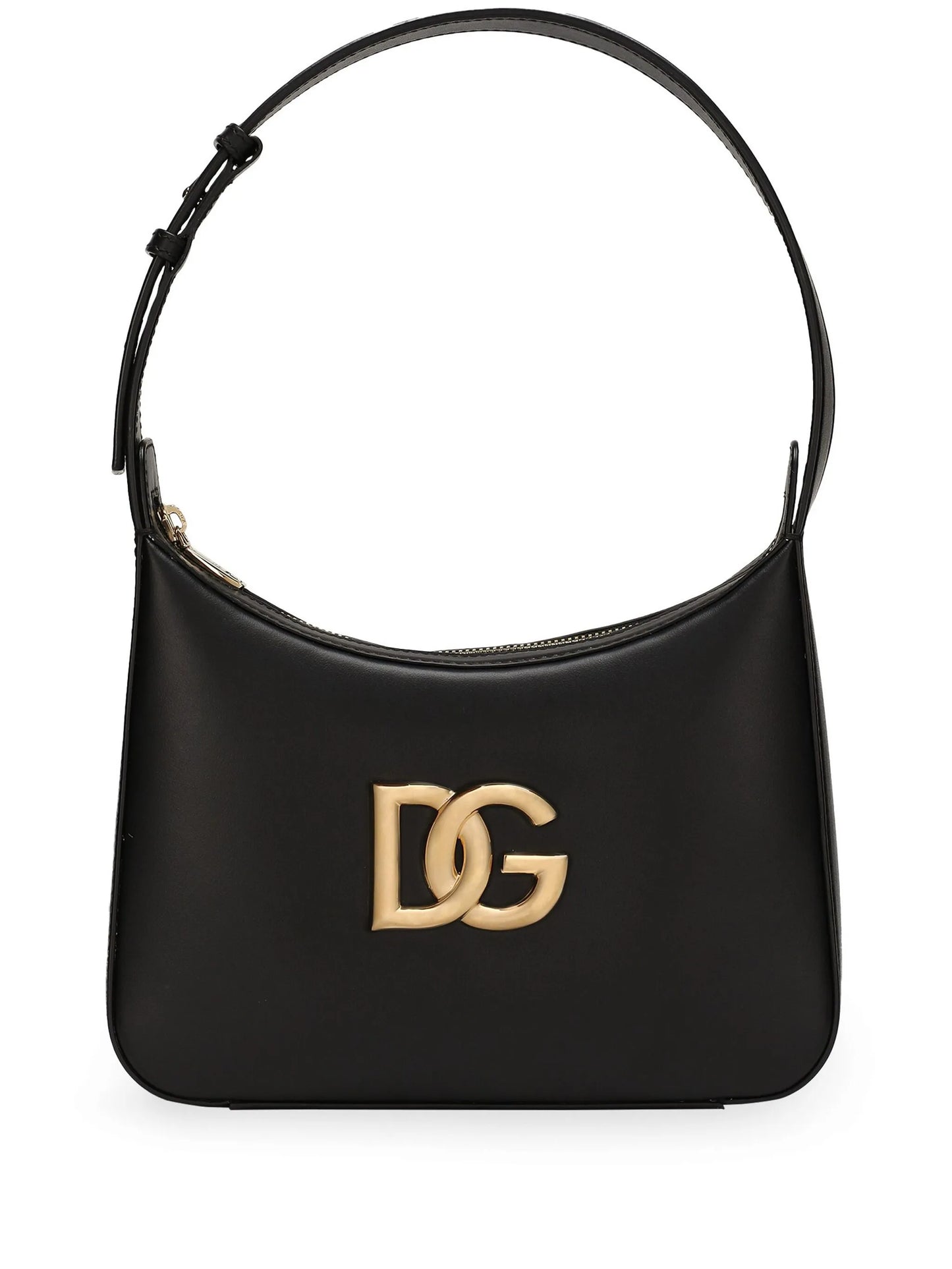 logo-plaque leather tote bag