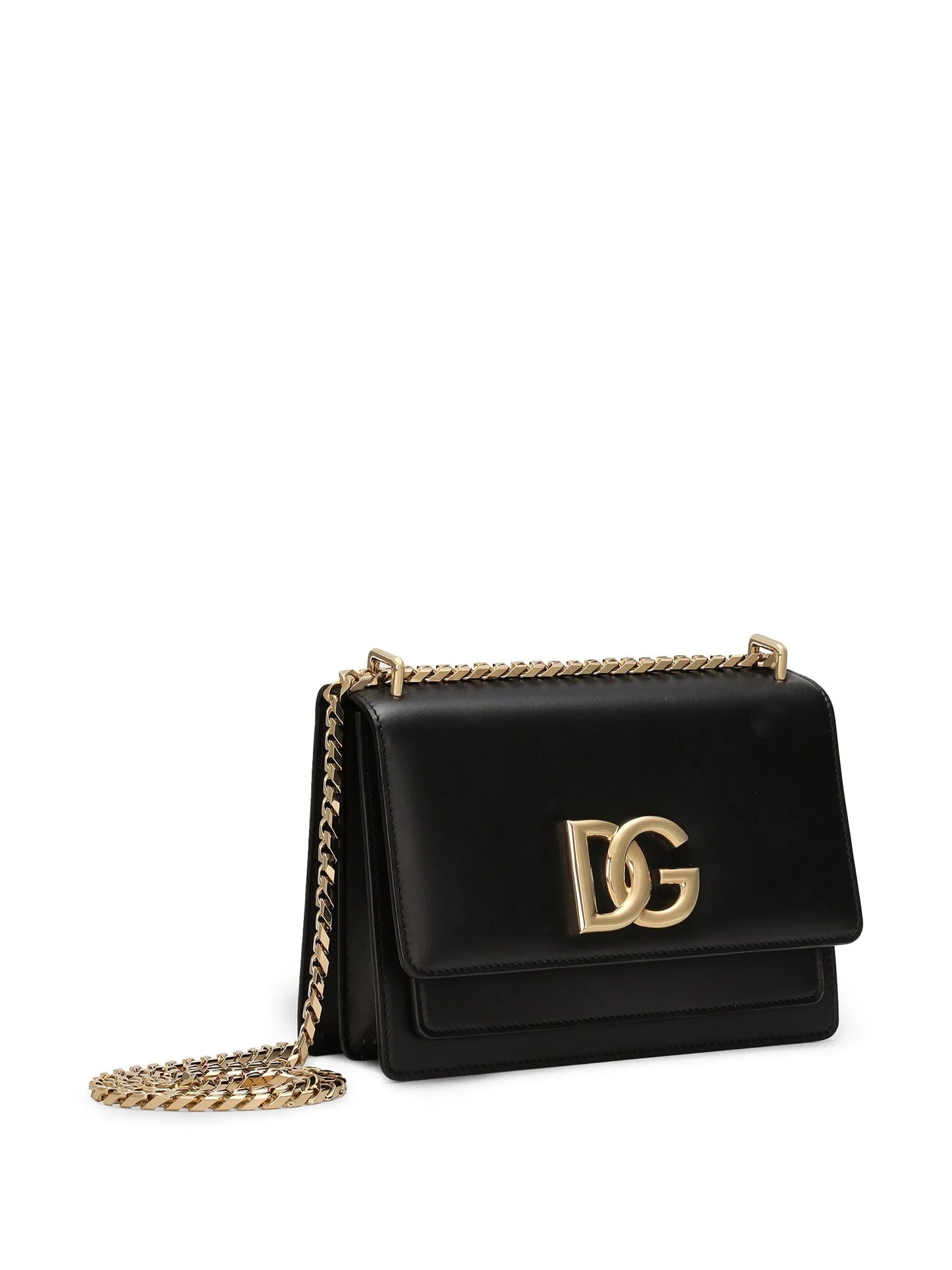 logo-plaque leather crossbody bag