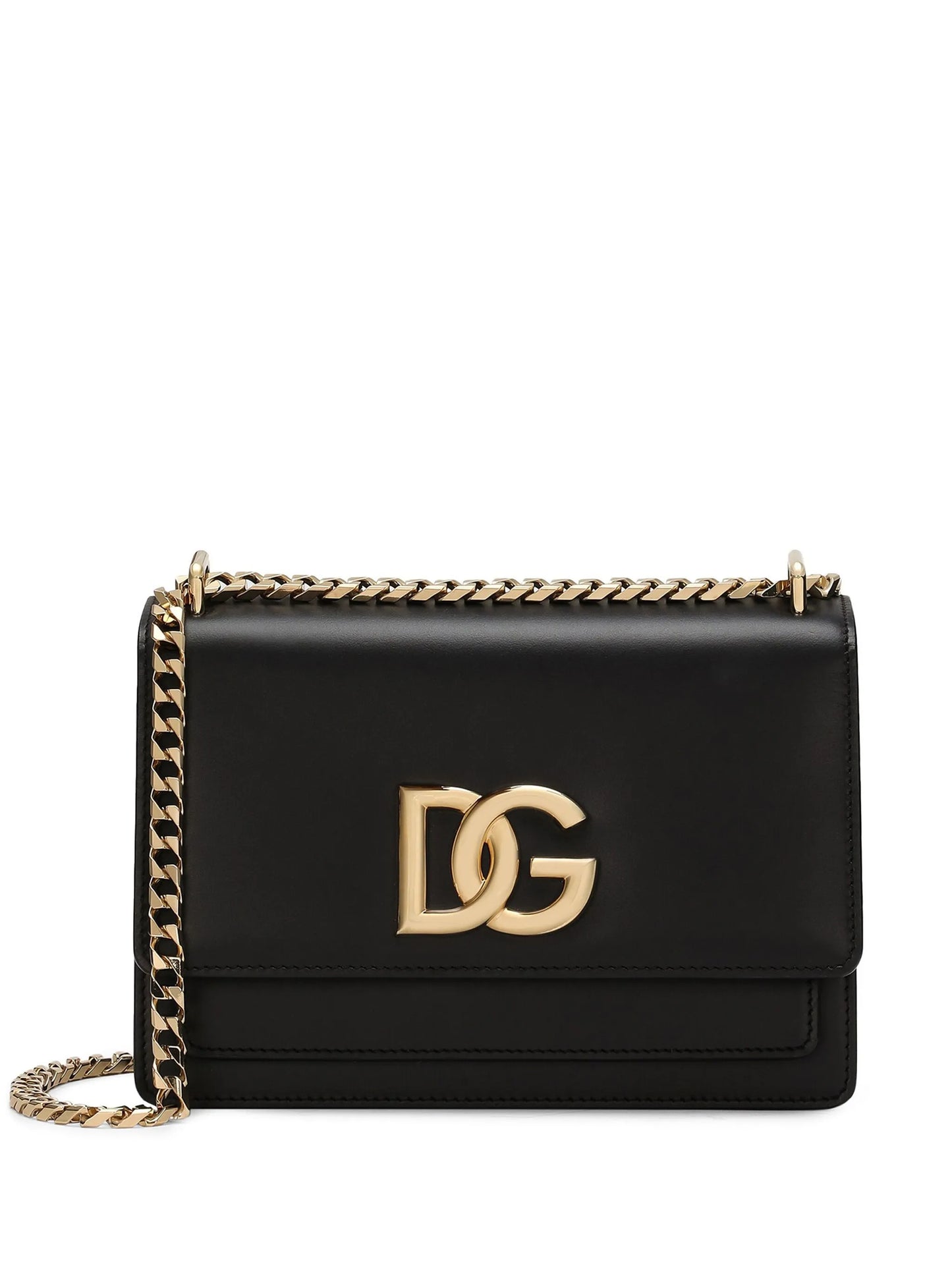 logo-plaque leather crossbody bag