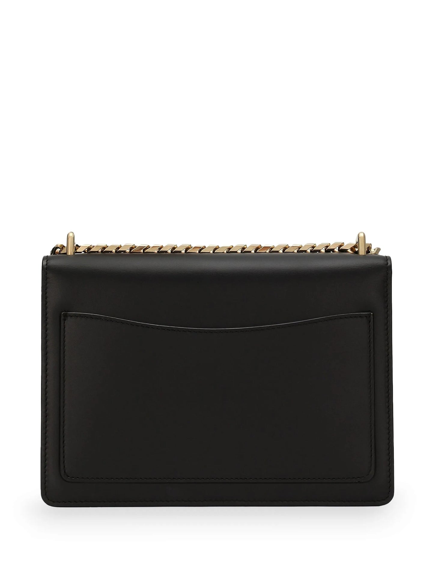 logo-plaque leather crossbody bag