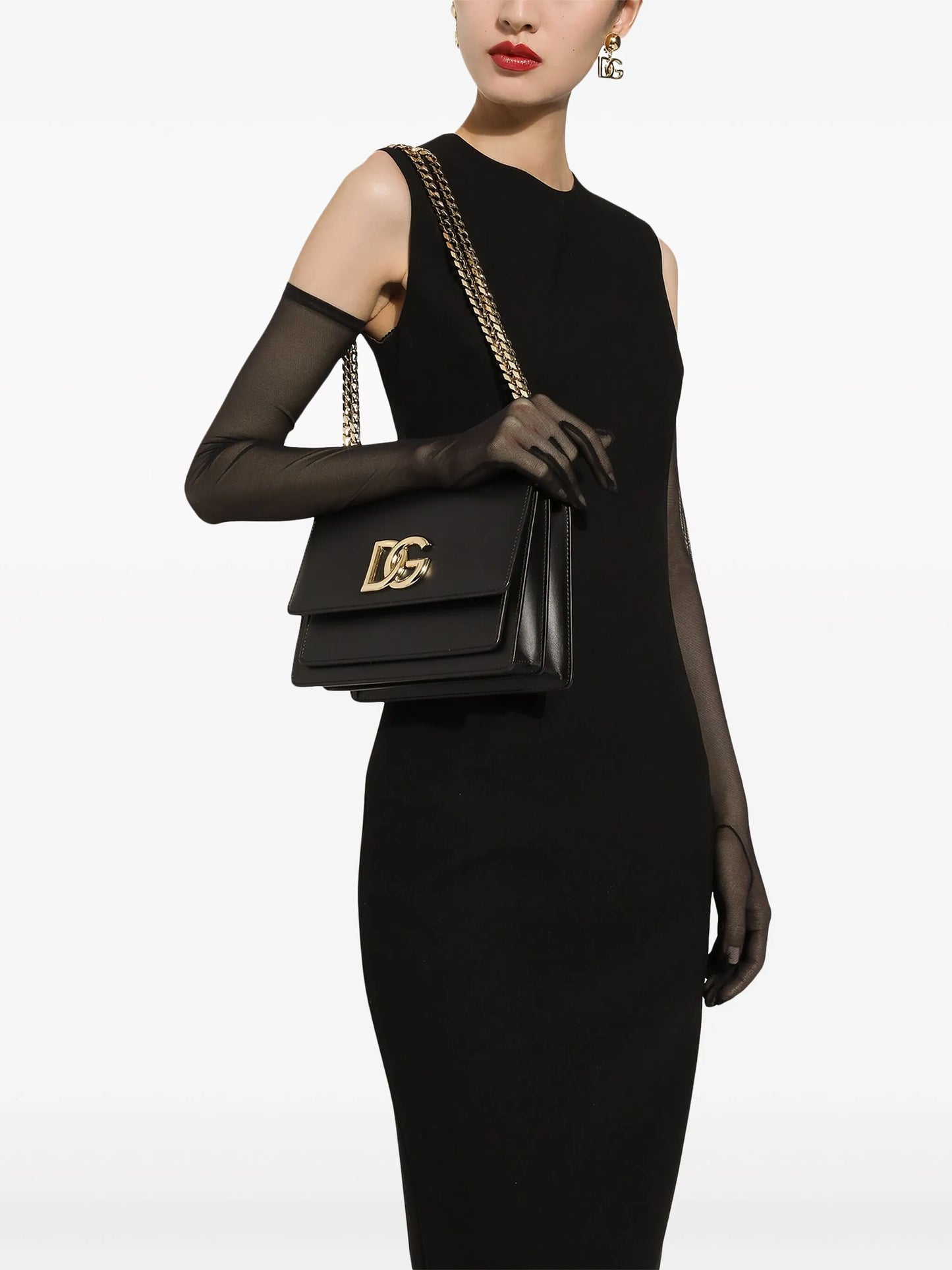 logo-plaque leather crossbody bag