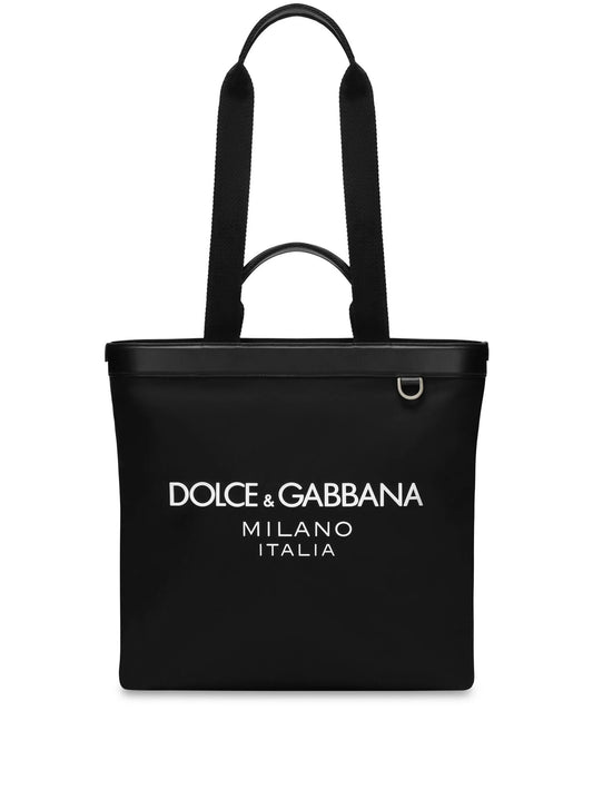 Shopping logo-print tote bag