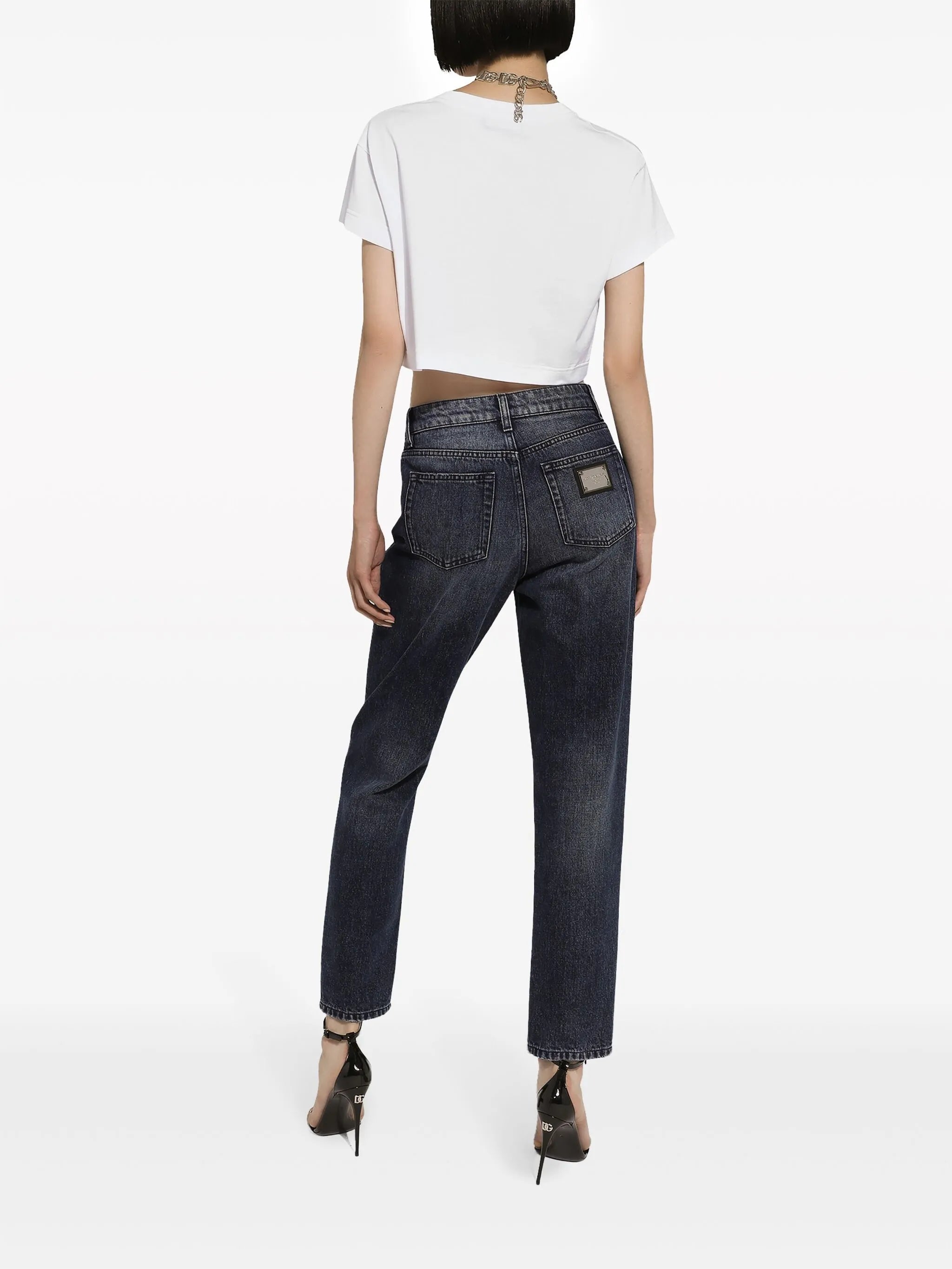 mid-rise boyfriend jeans