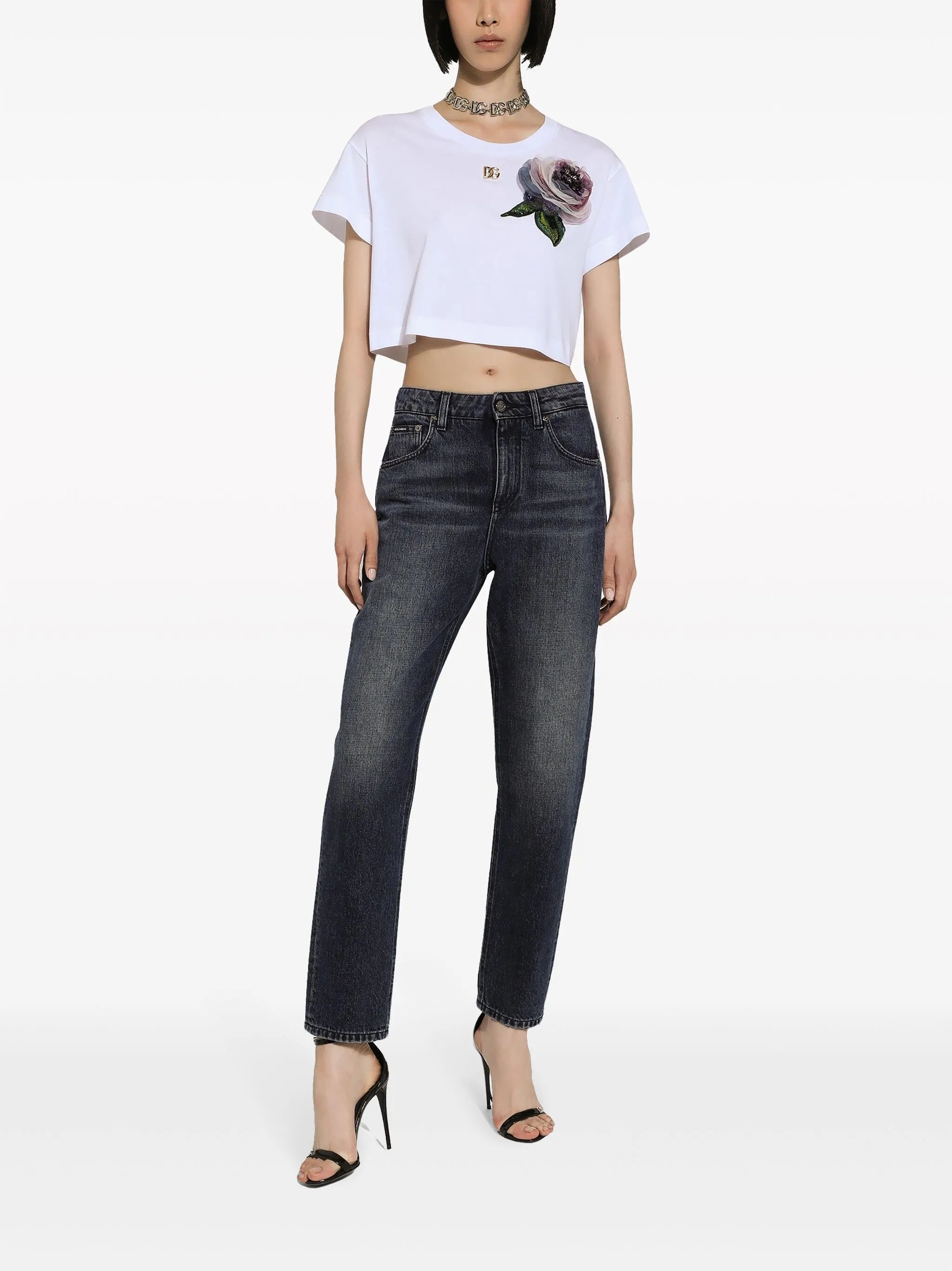 mid-rise boyfriend jeans