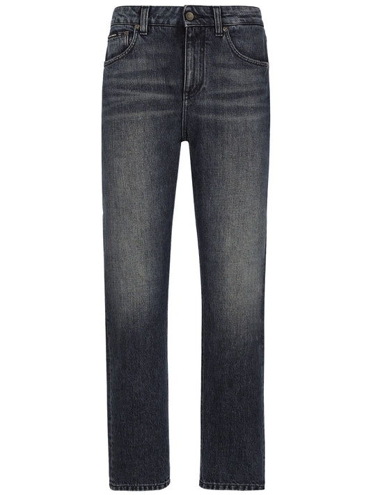 mid-rise boyfriend jeans