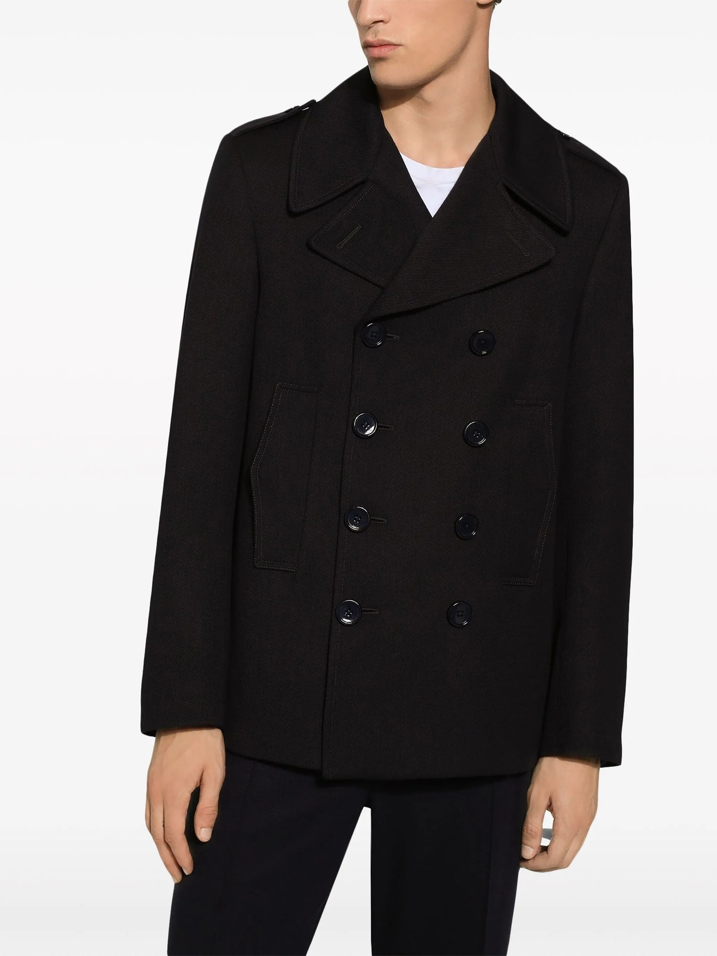 cotton double-breasted blazer