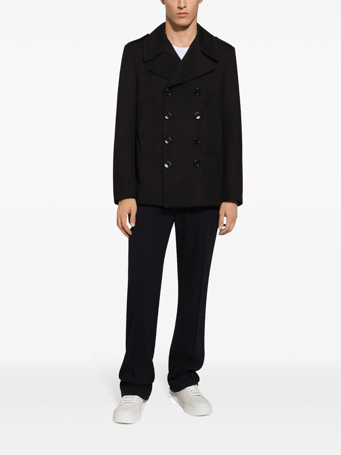 cotton double-breasted blazer