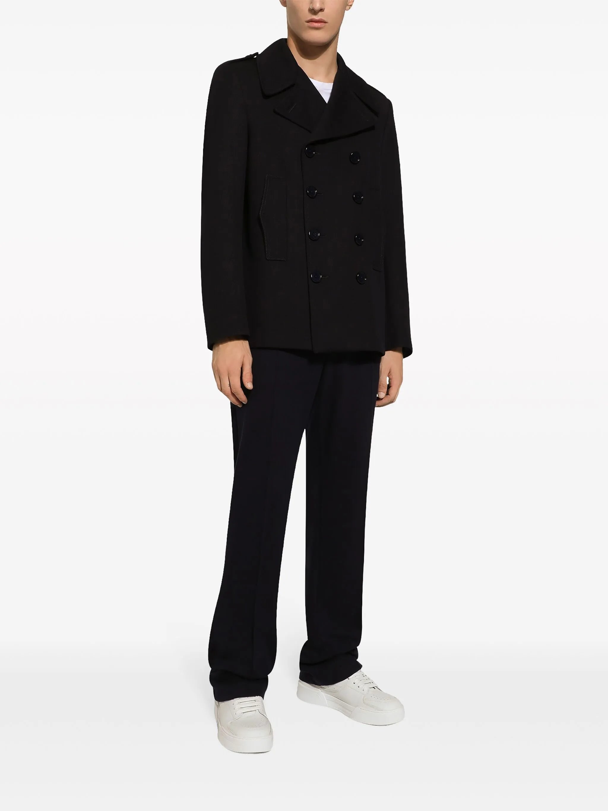 cotton double-breasted blazer