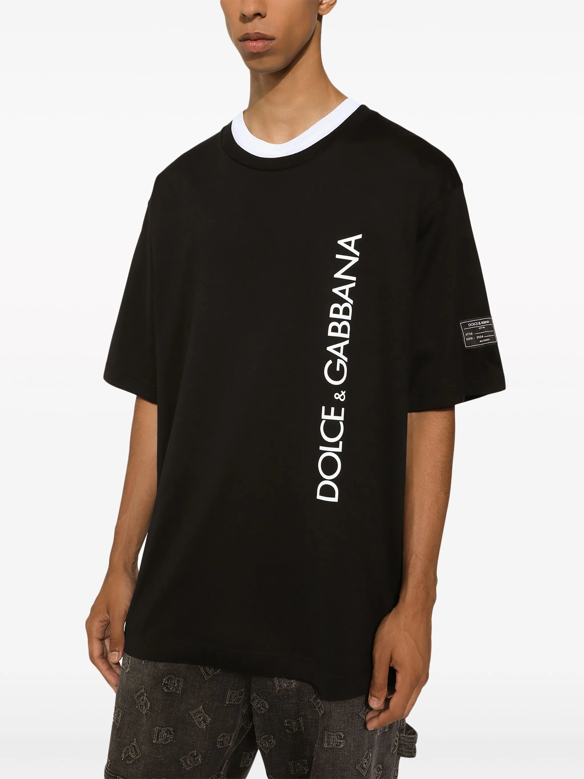 logo-print cotton T-shirt