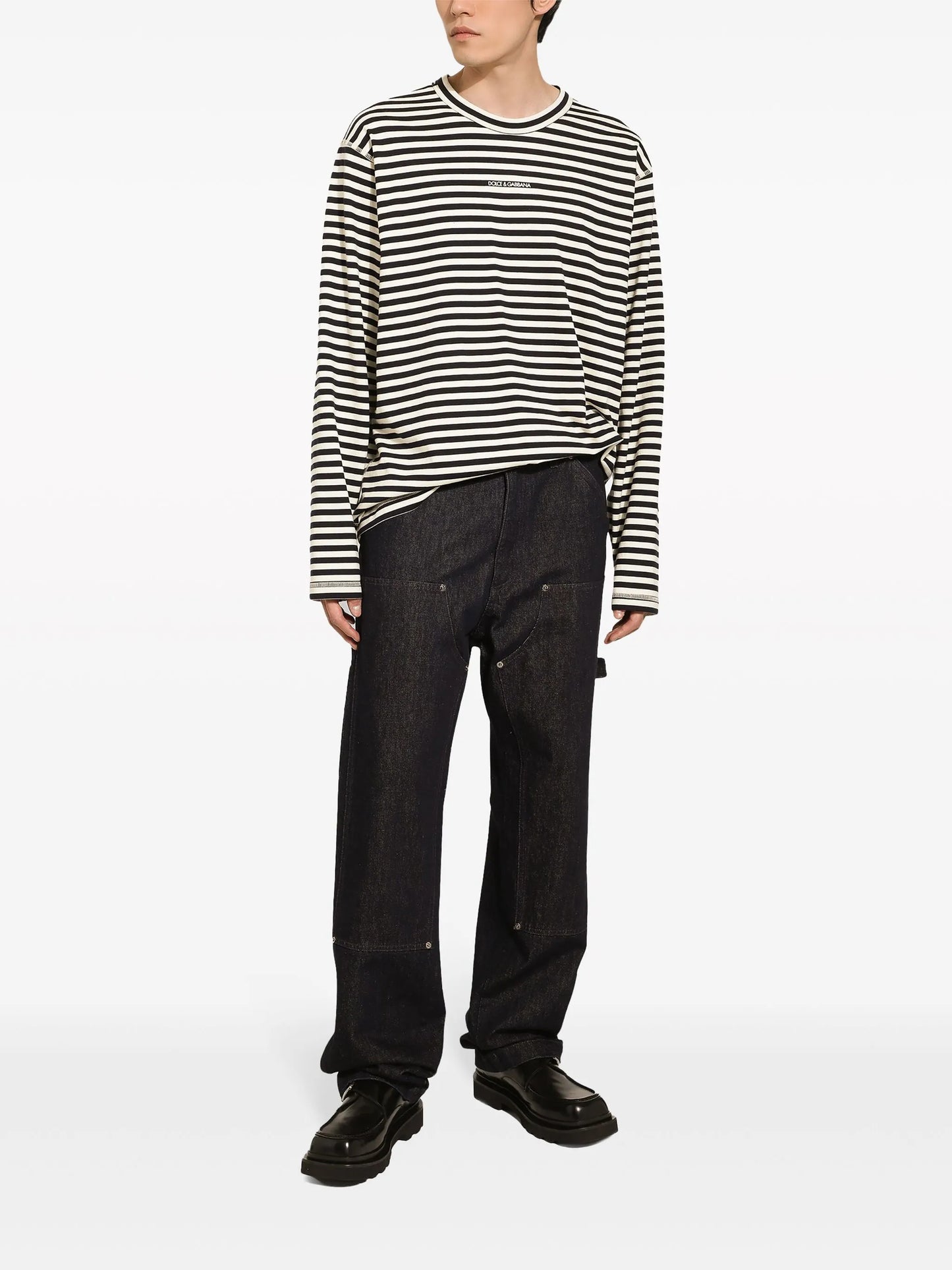 striped cotton T-shirt