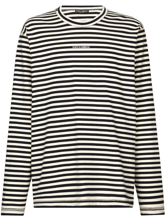 striped cotton T-shirt