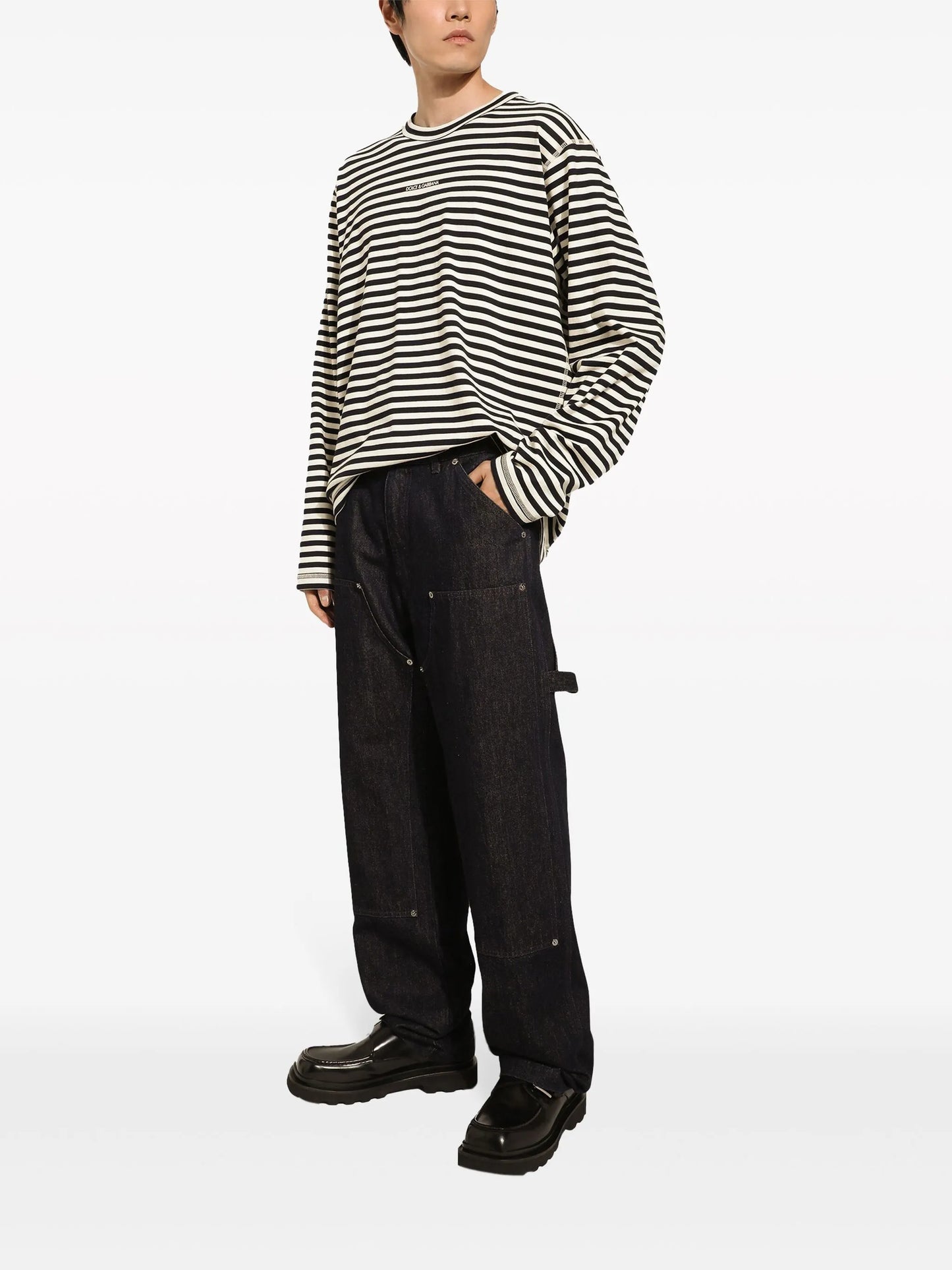 striped cotton T-shirt