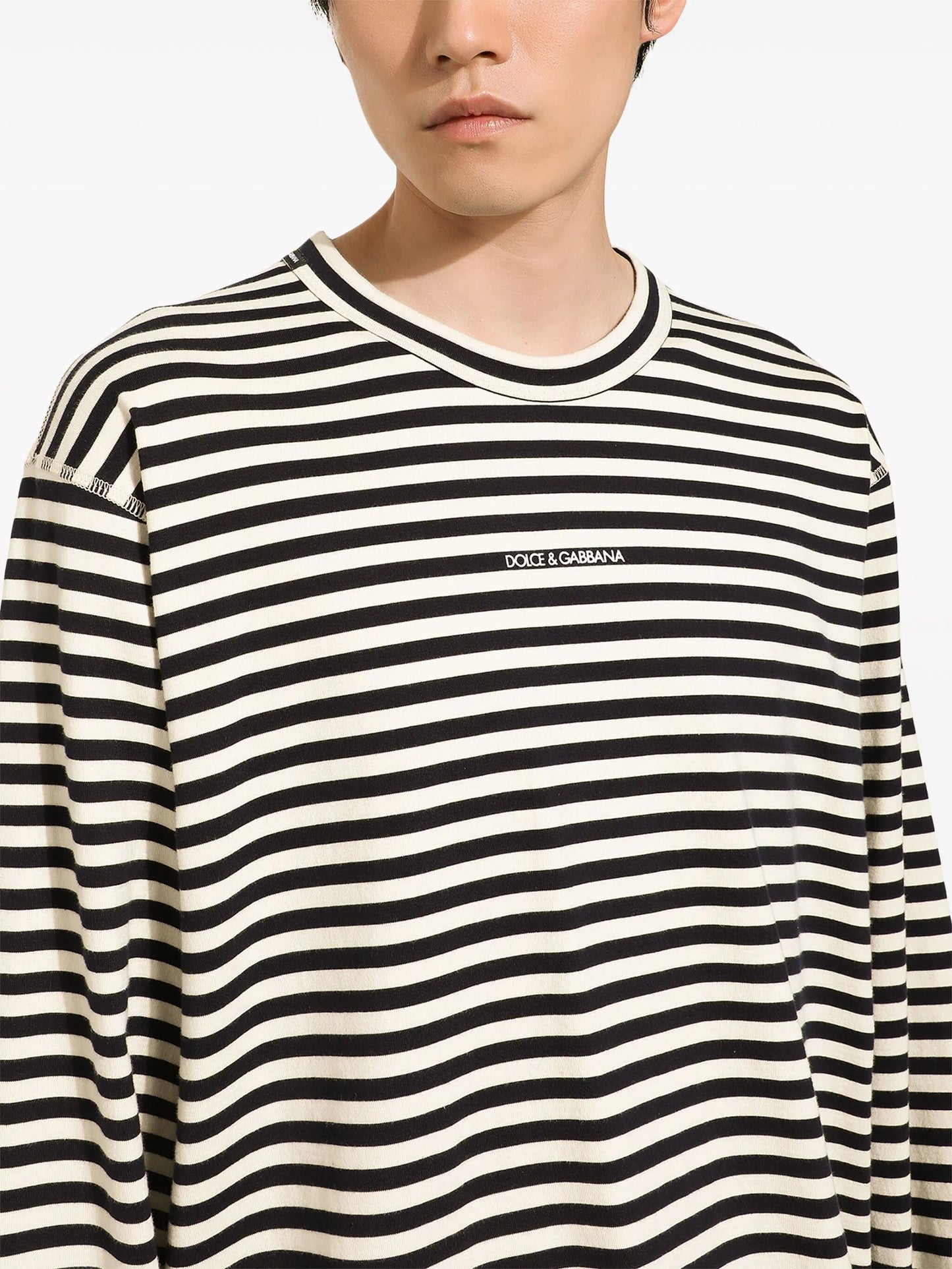 striped cotton T-shirt