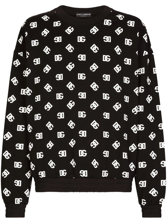 logo-print cotton-blend sweatshirt