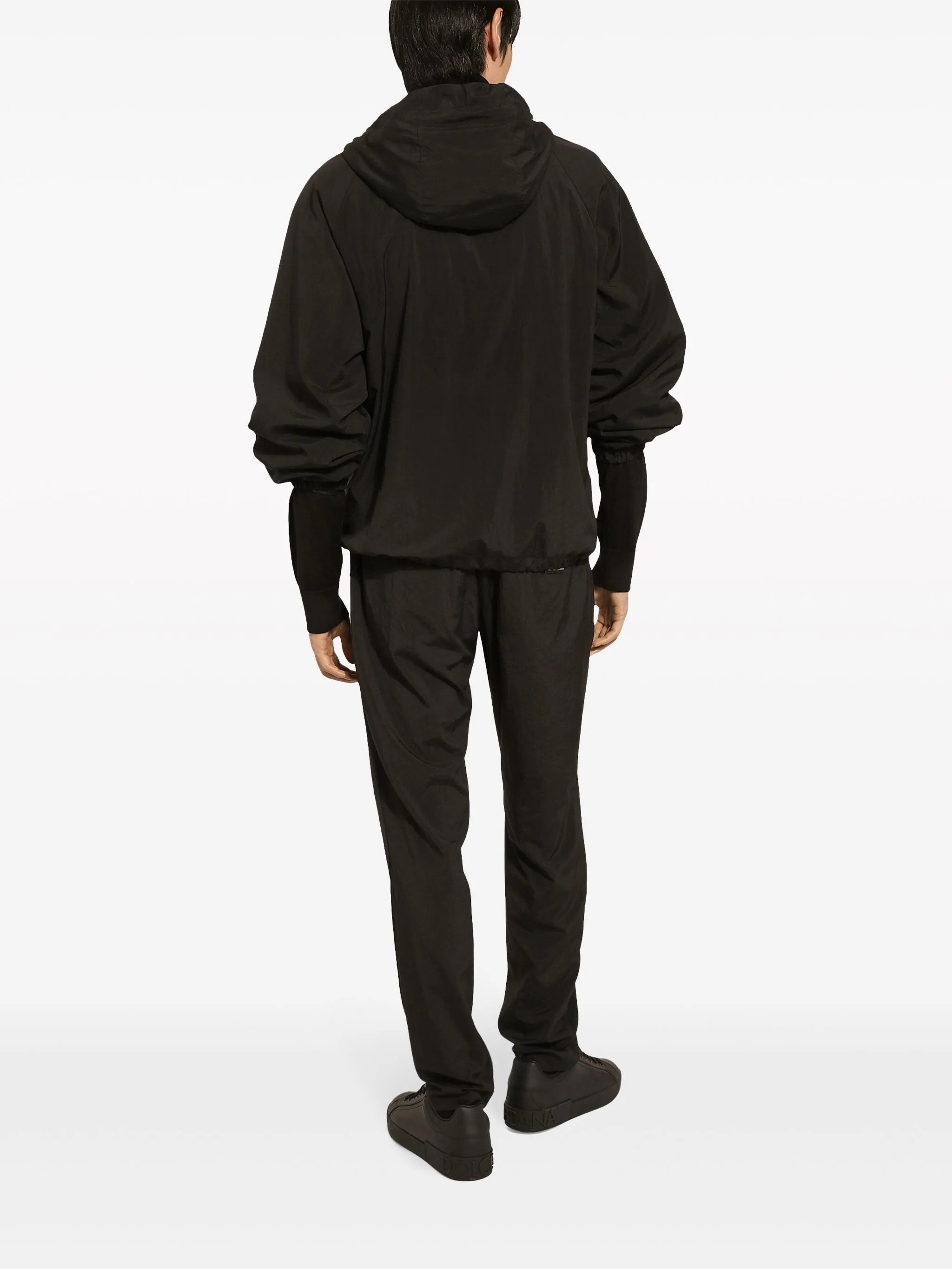 drawstring hooded jacket