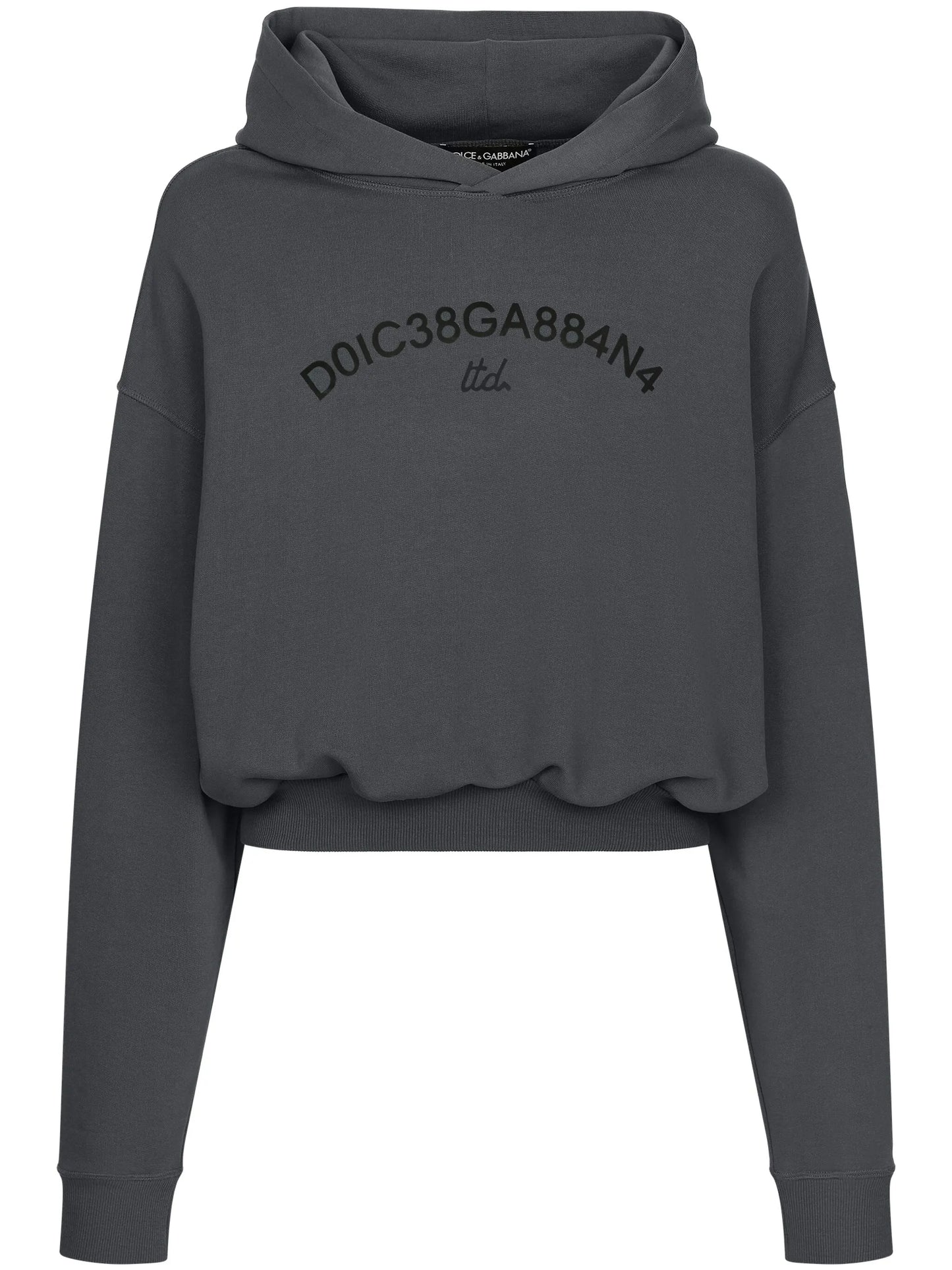 logo-print cotton hoodie