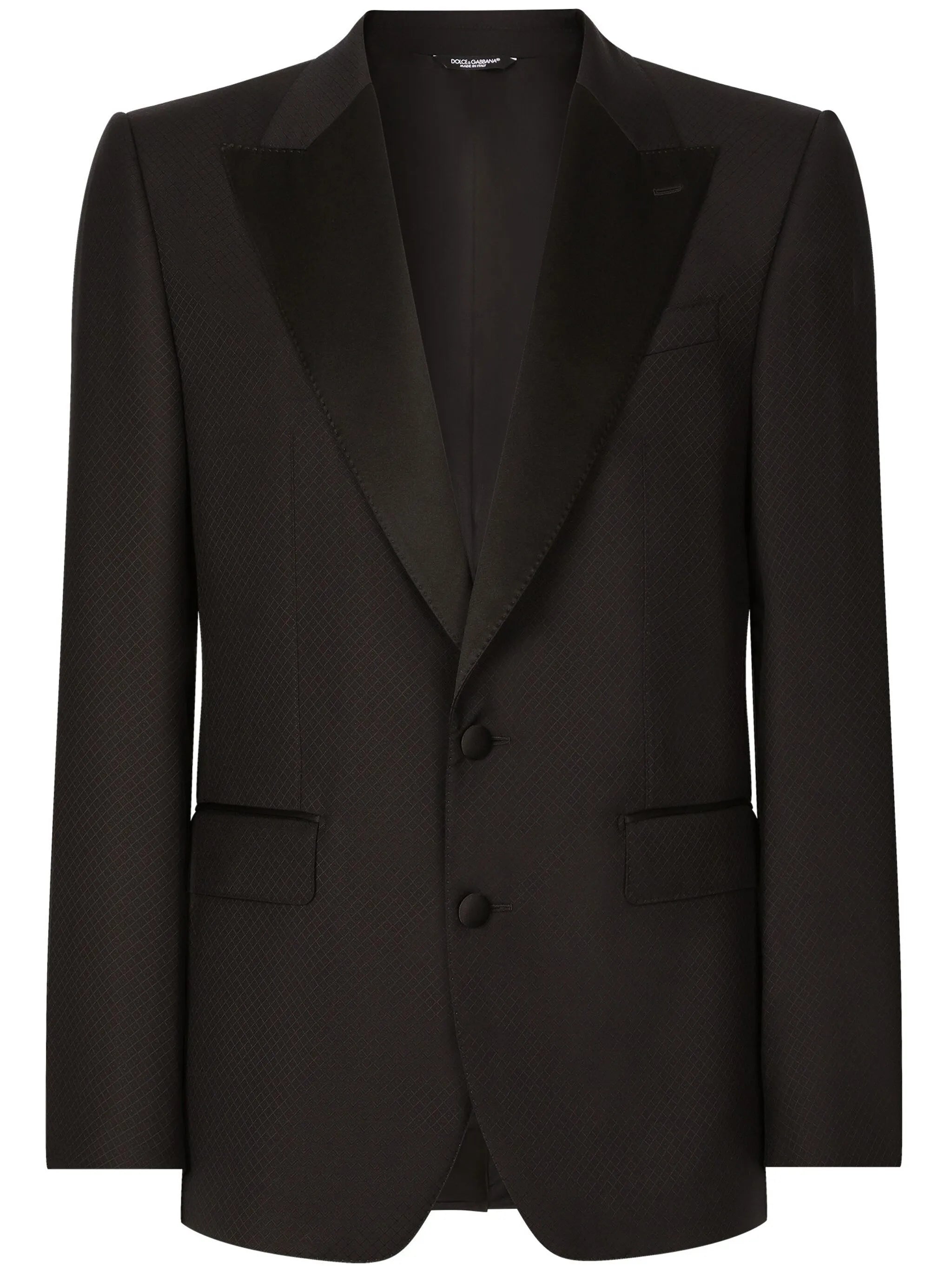 contrasting lapels two-piece suit
