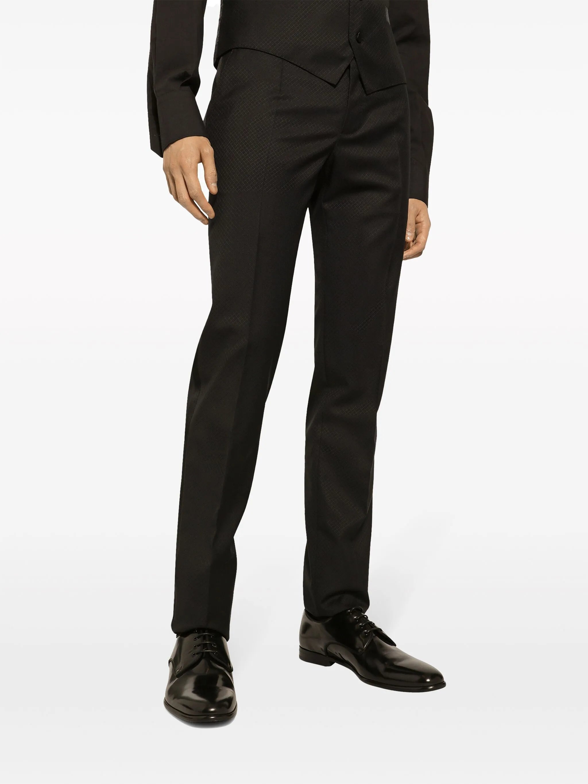 contrasting lapels two-piece suit