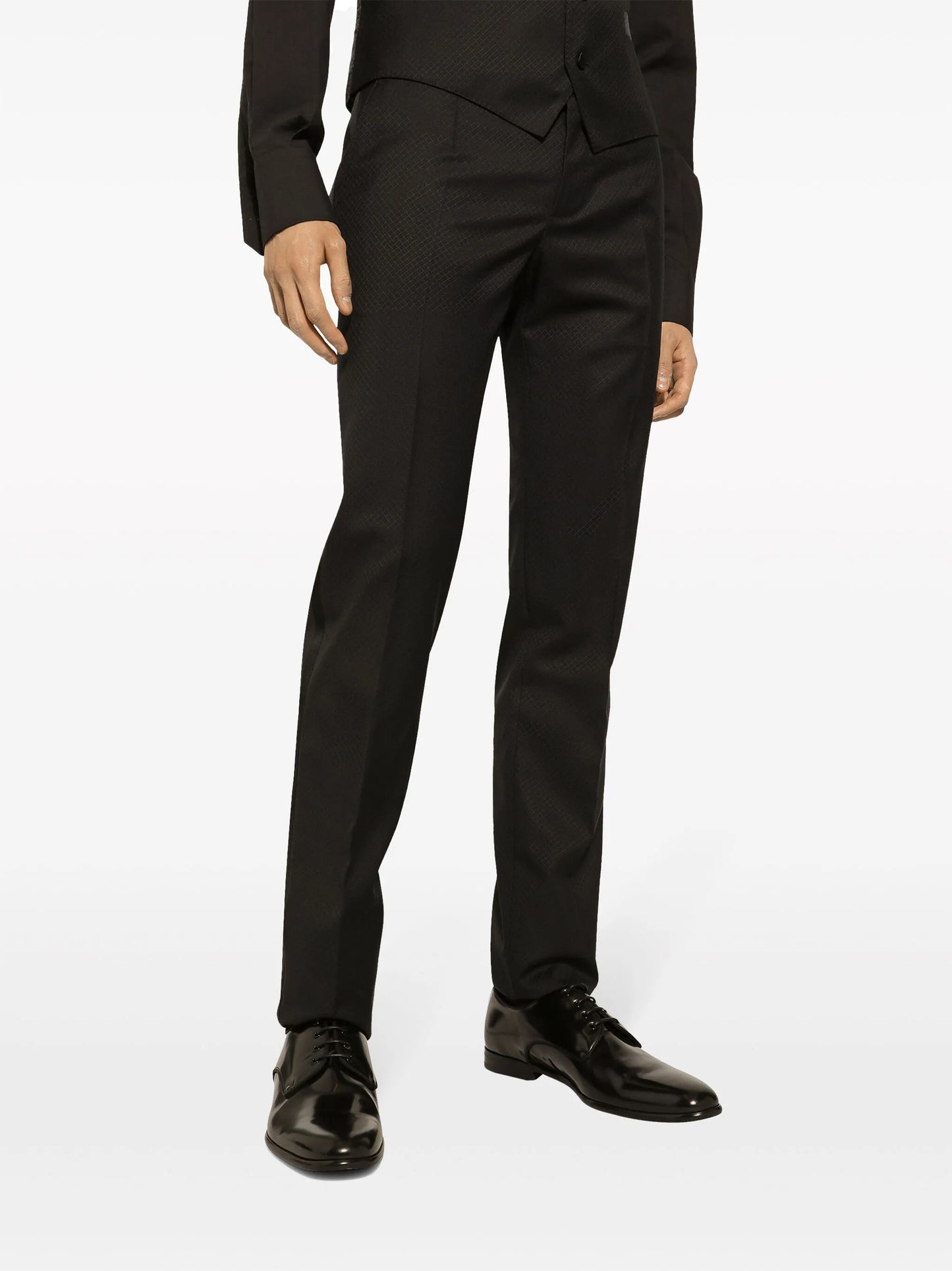 contrasting lapels two-piece suit
