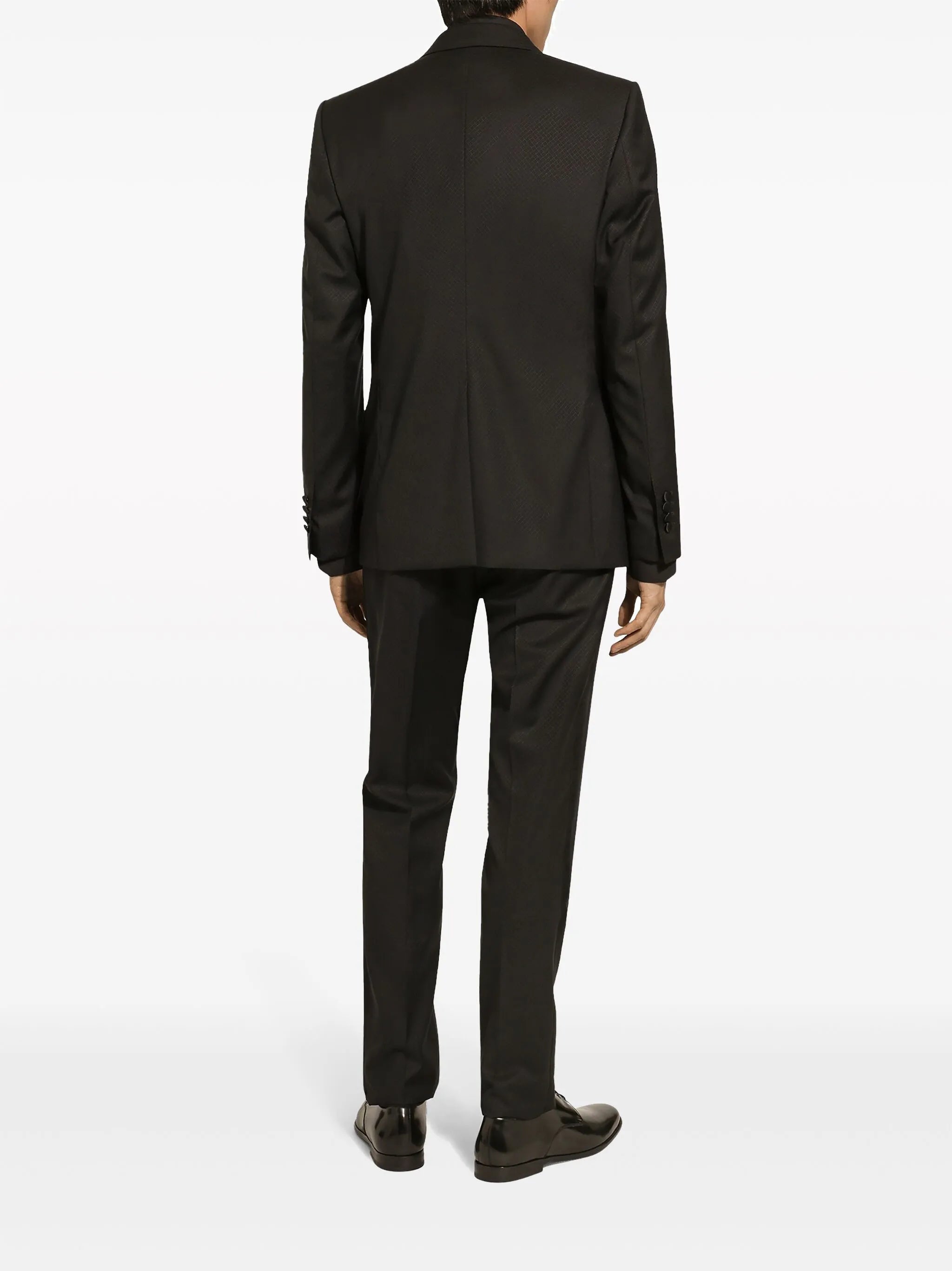 contrasting lapels two-piece suit