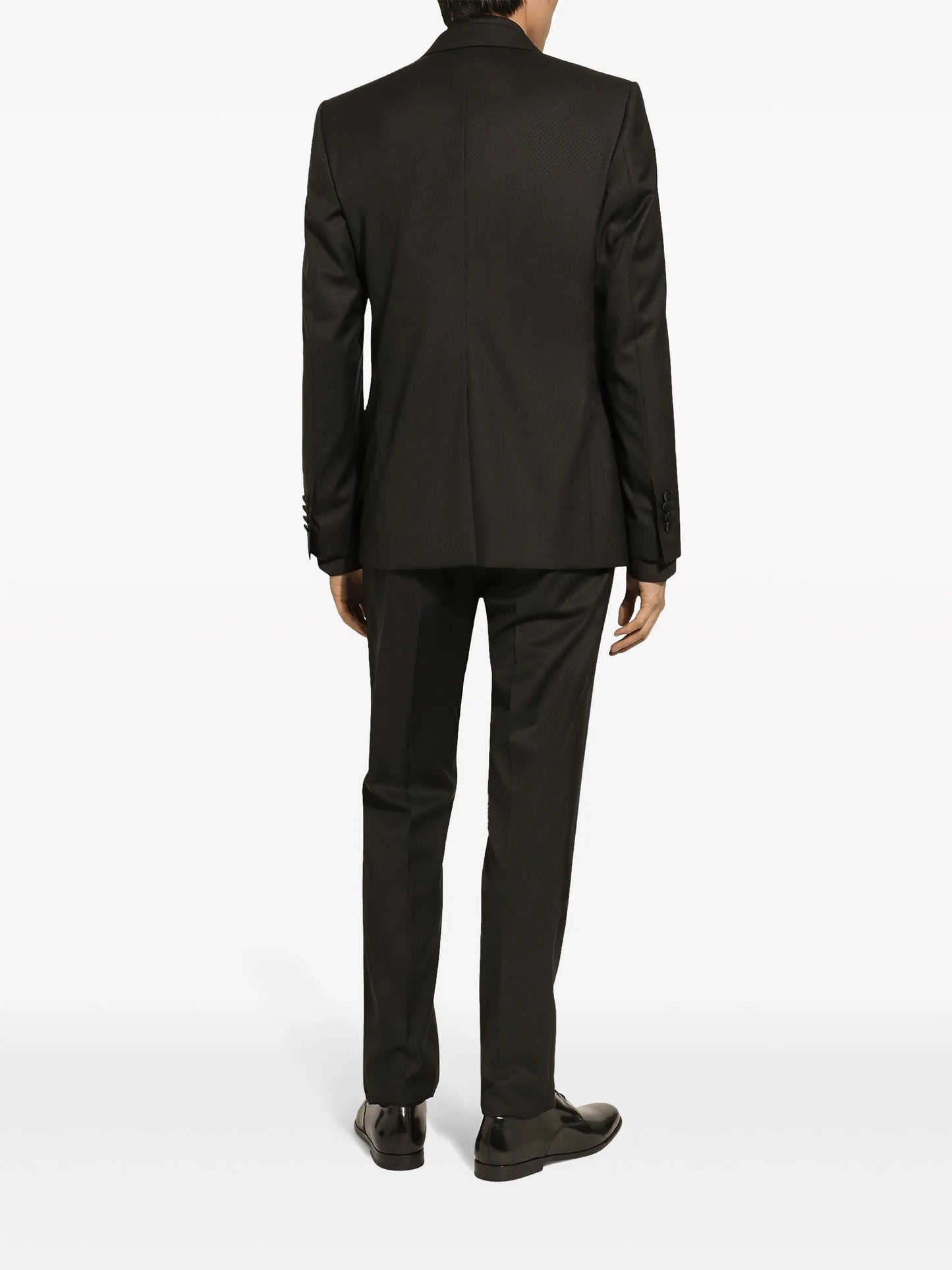 contrasting lapels two-piece suit