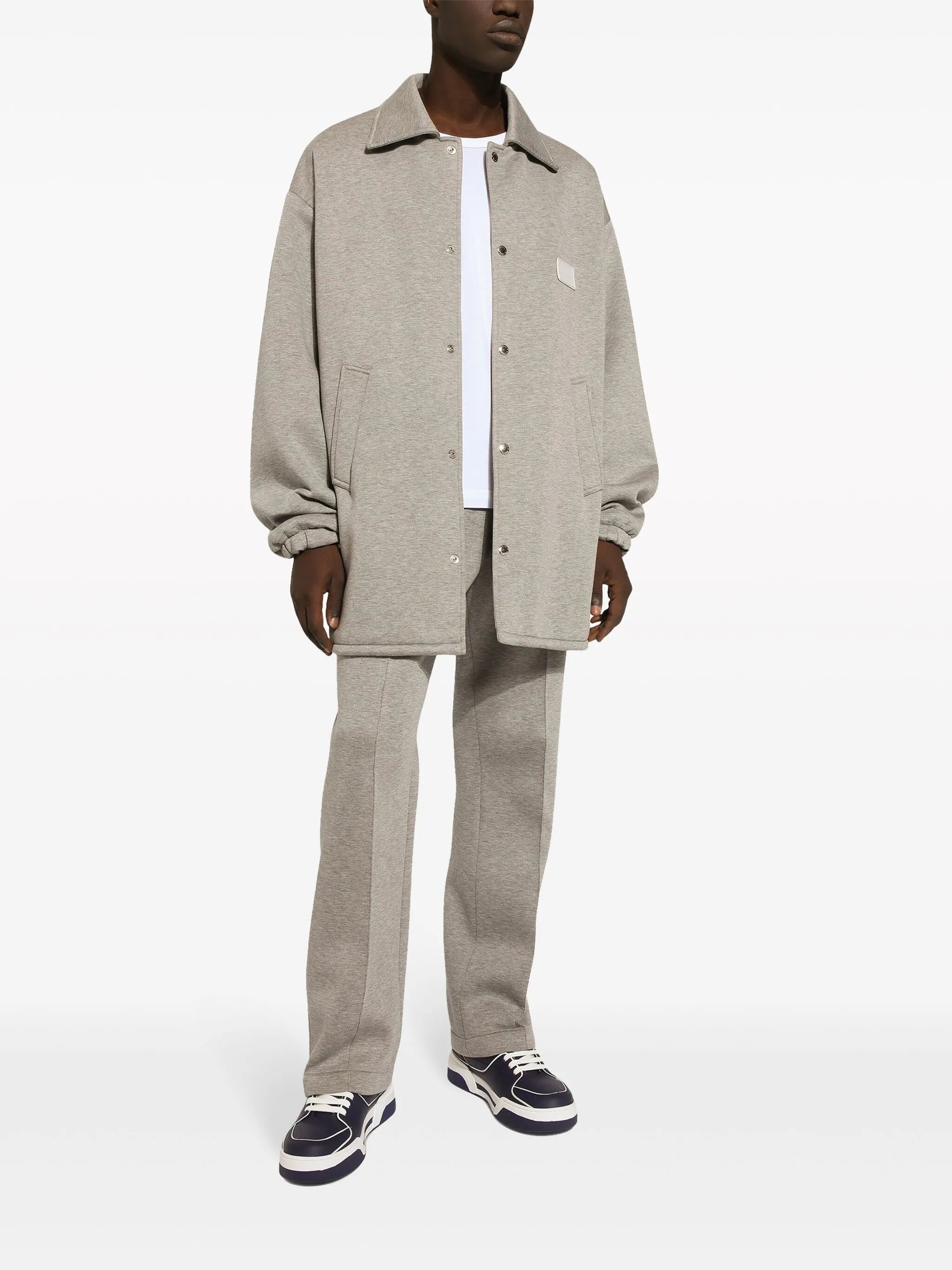 logo-plaque track pants