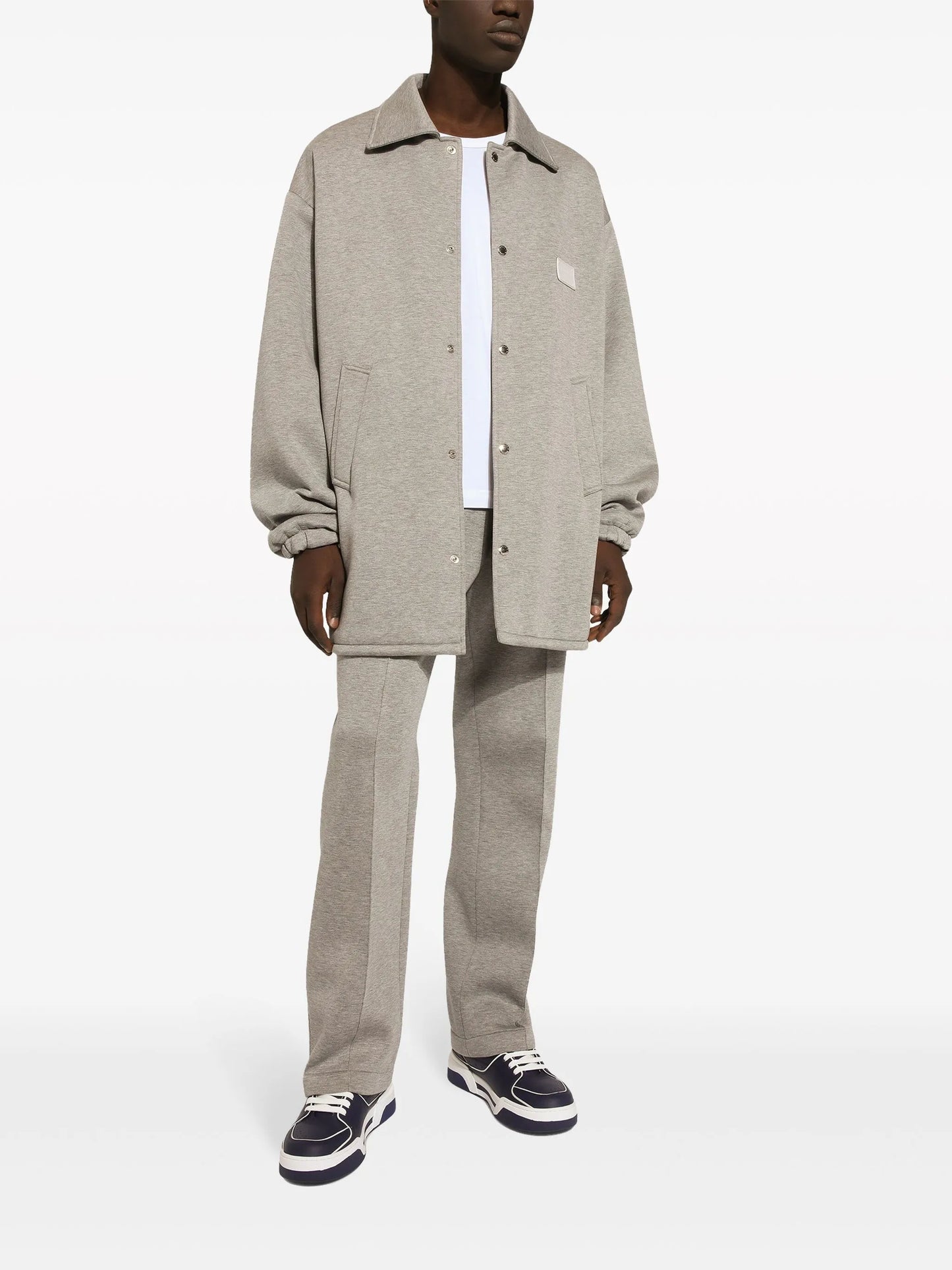 logo-plaque track pants