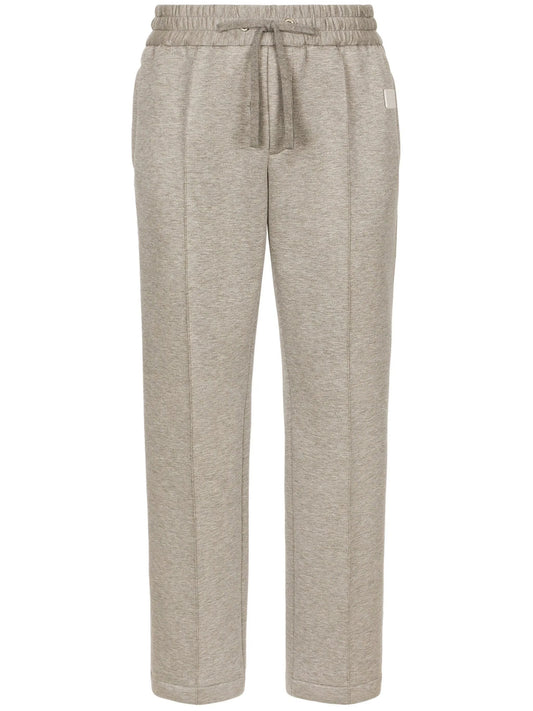 logo-plaque track pants