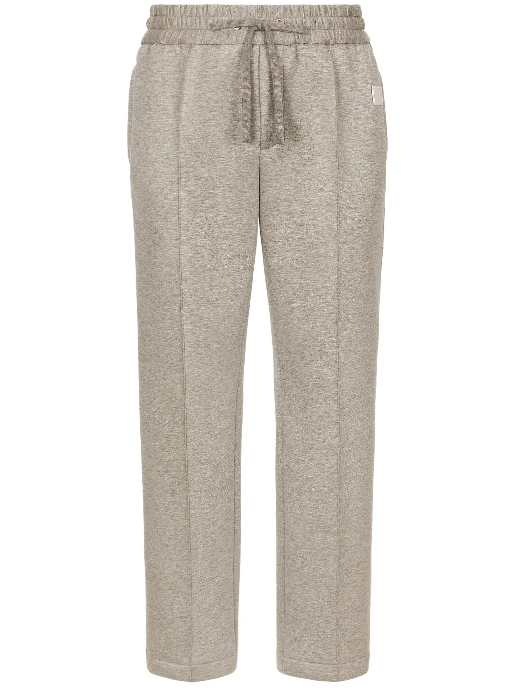 logo-plaque track pants
