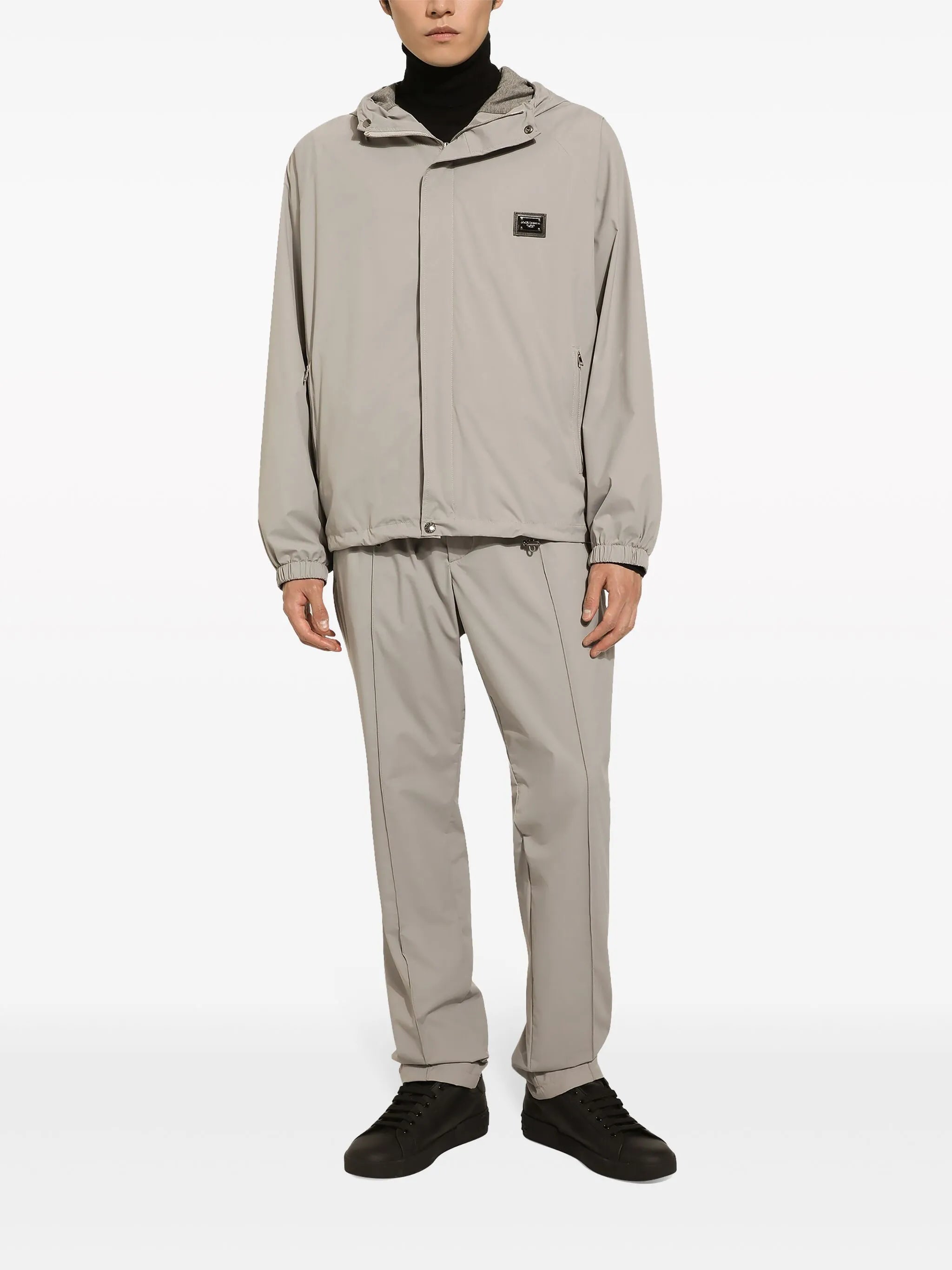 logo-patch drawstring track pants