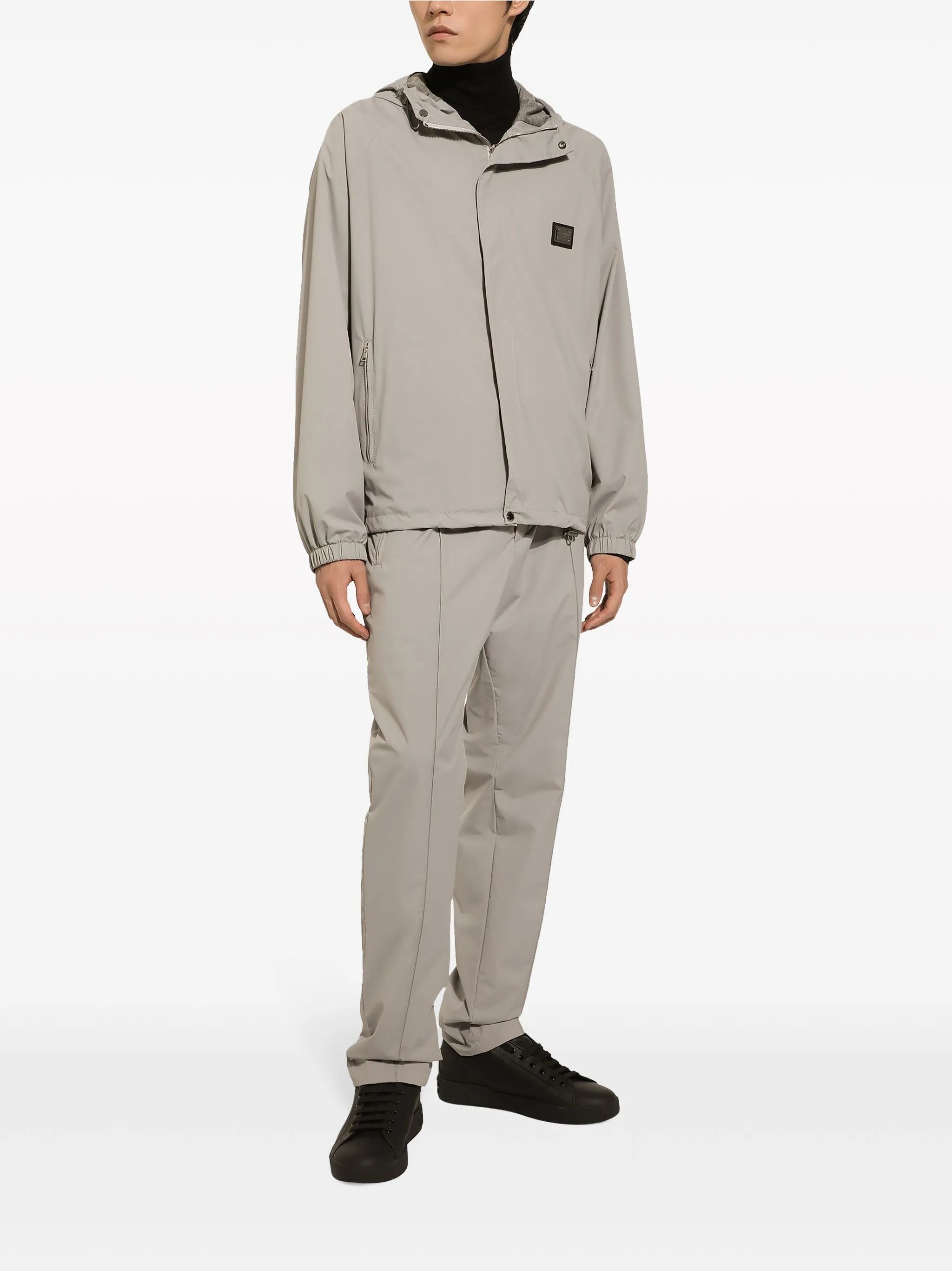 logo-patch drawstring track pants