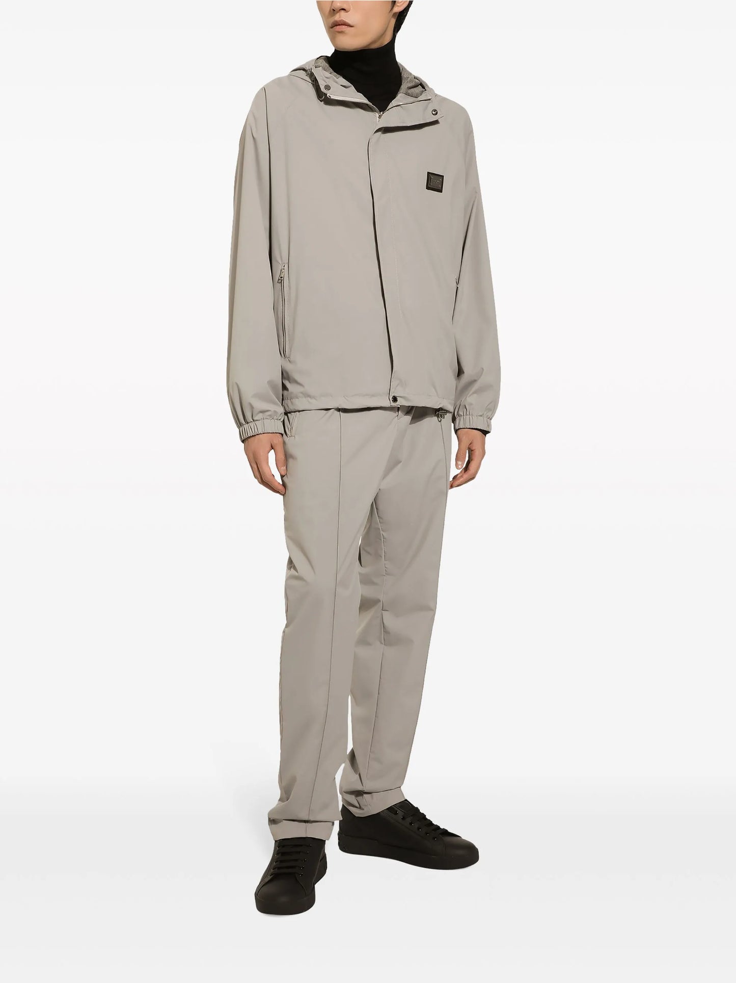 logo-patch drawstring track pants