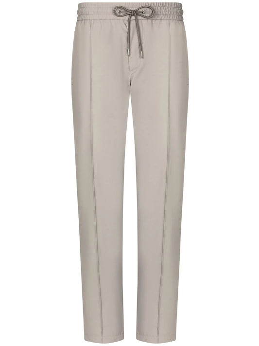 logo-patch drawstring track pants