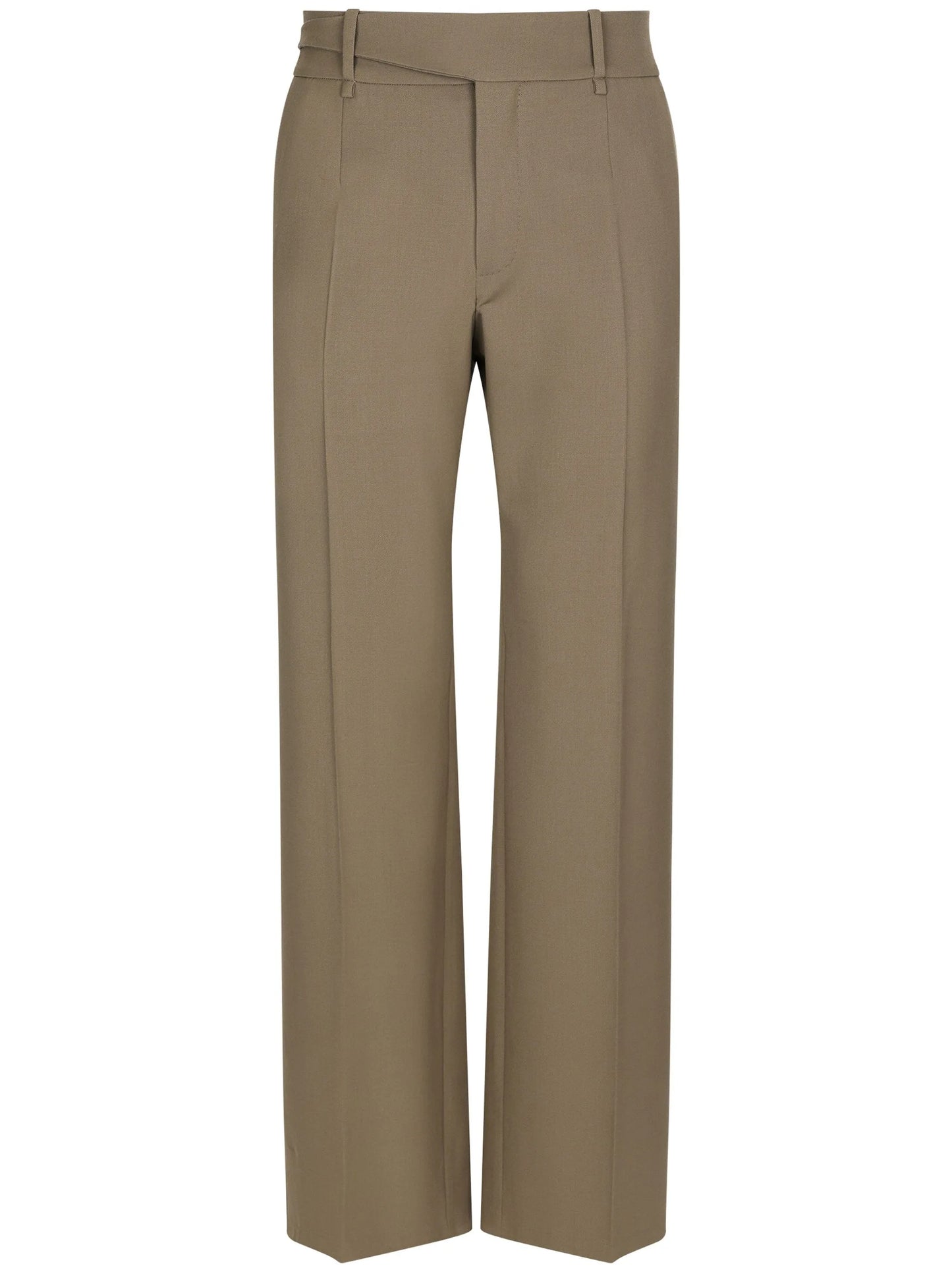 straight-leg virgin-wool trousers