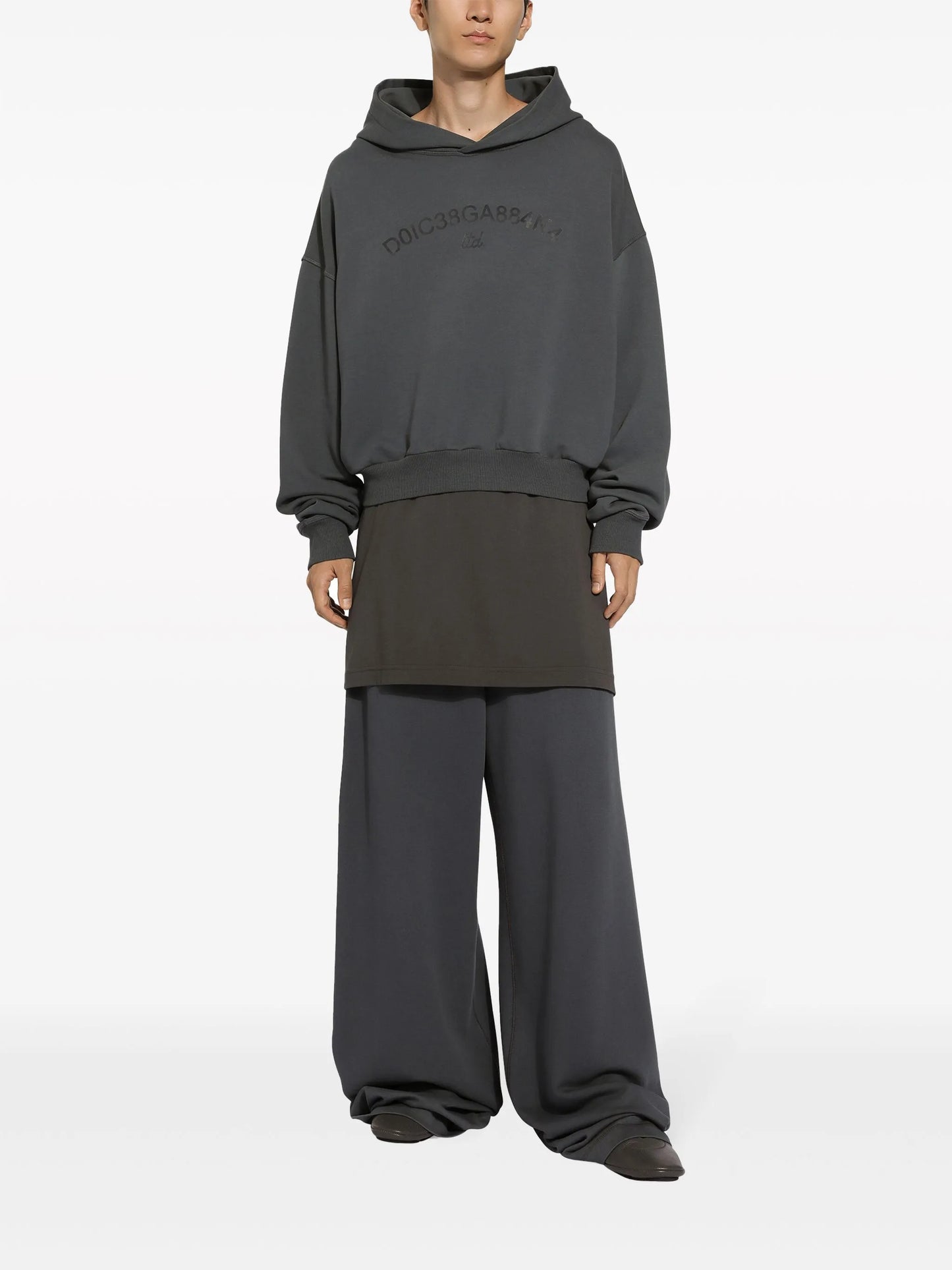 wide-leg cotton track pants
