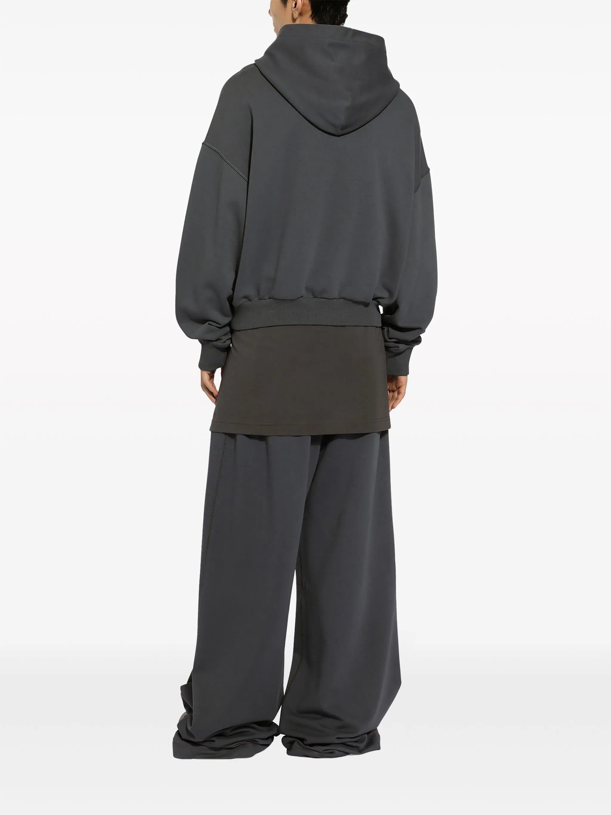 wide-leg cotton track pants